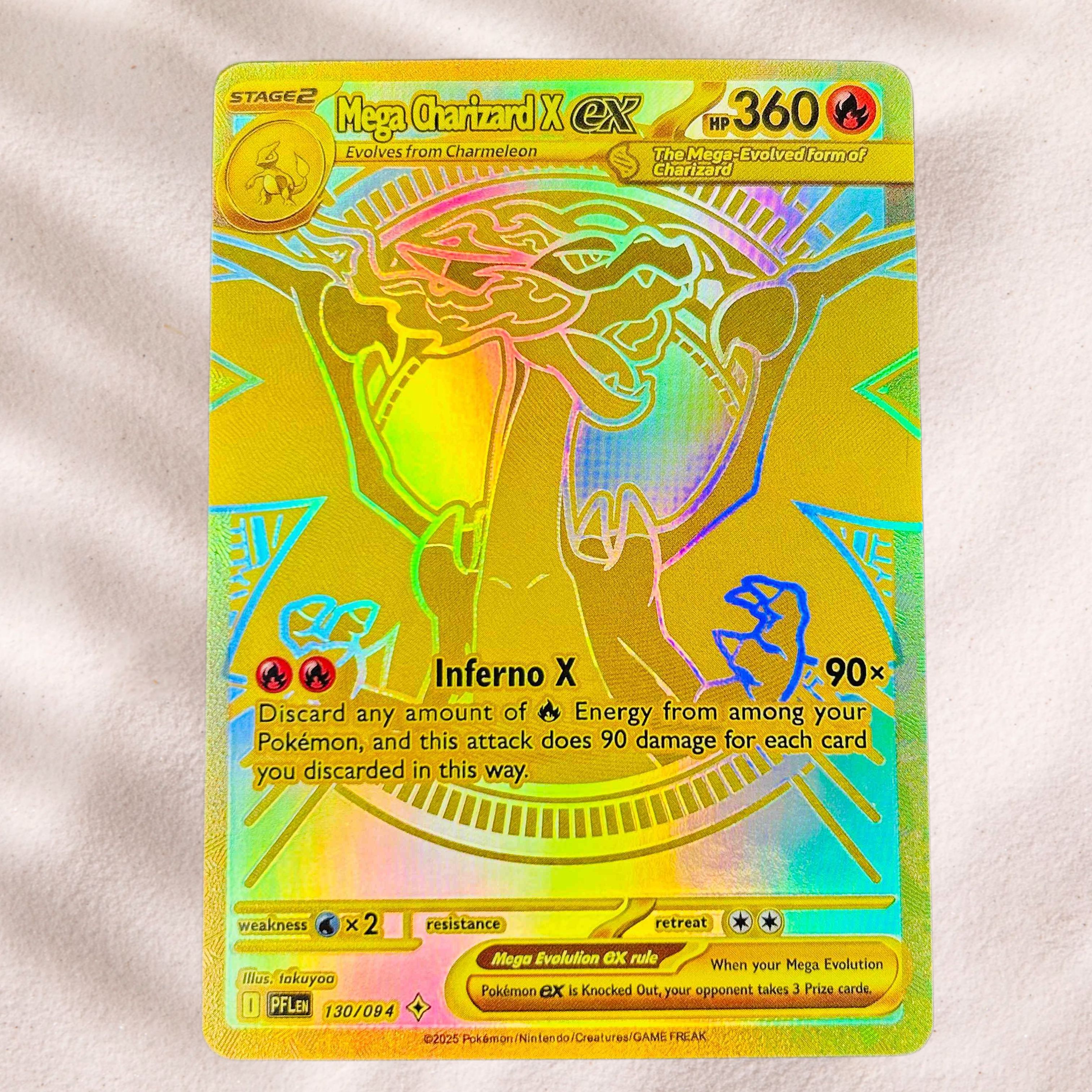 Board Game Anime - DIY Pokemon Mega Charizard X ex