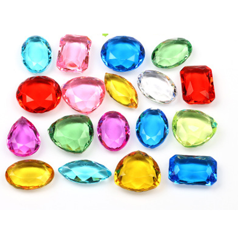 Board Game Bang - 10Pcs 20-25mm Plastic Rectangular oval Diamond