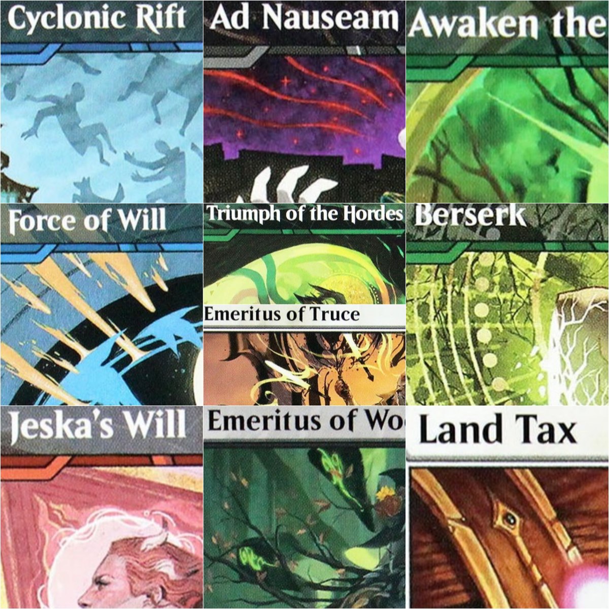 Board Game Dots - SOS/SOA/SOC [Force of Will/Jeskas Will/Cyclonic Rift]
