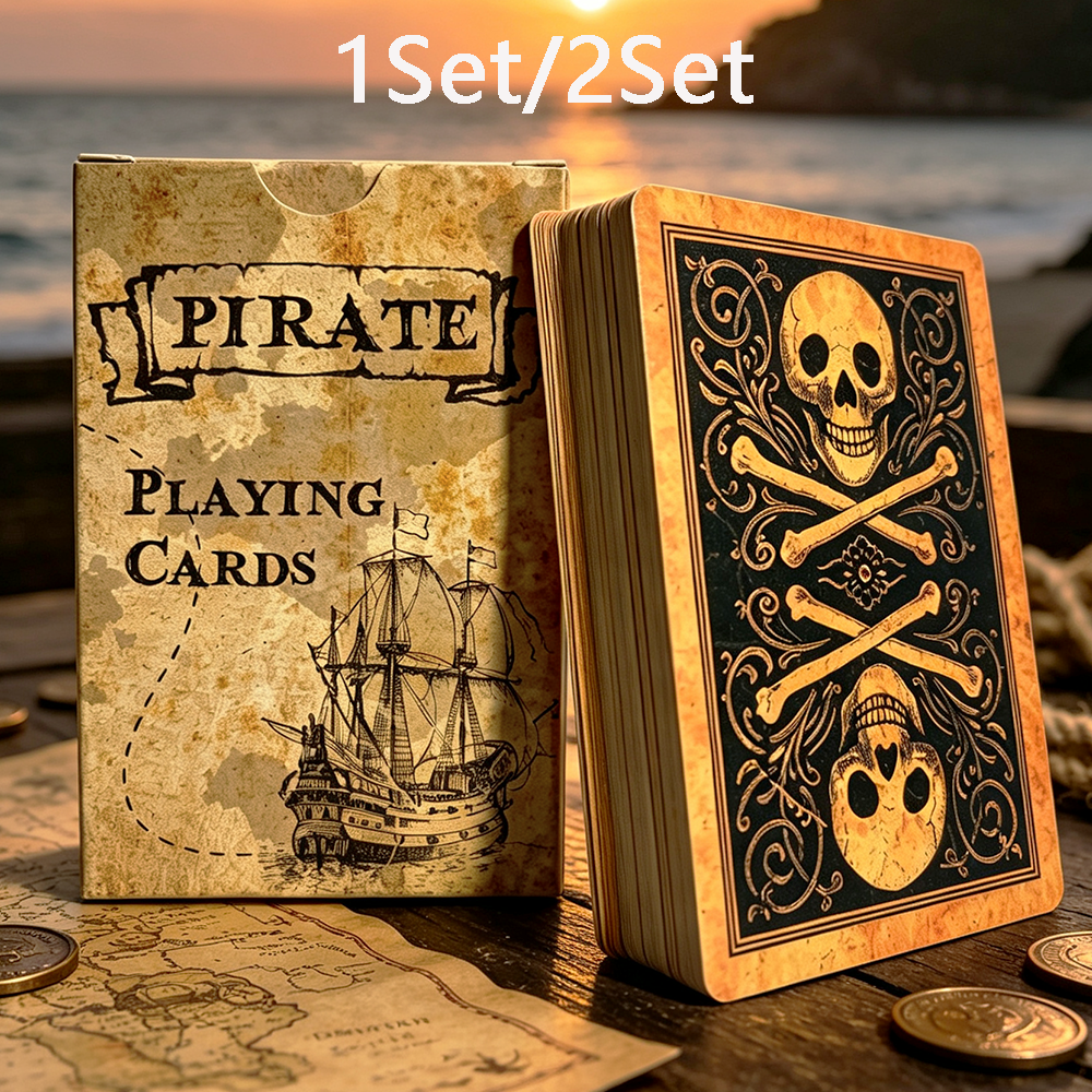 Board Game Pirates - 1/2Set Vintage Pirate Ship Playing Cards