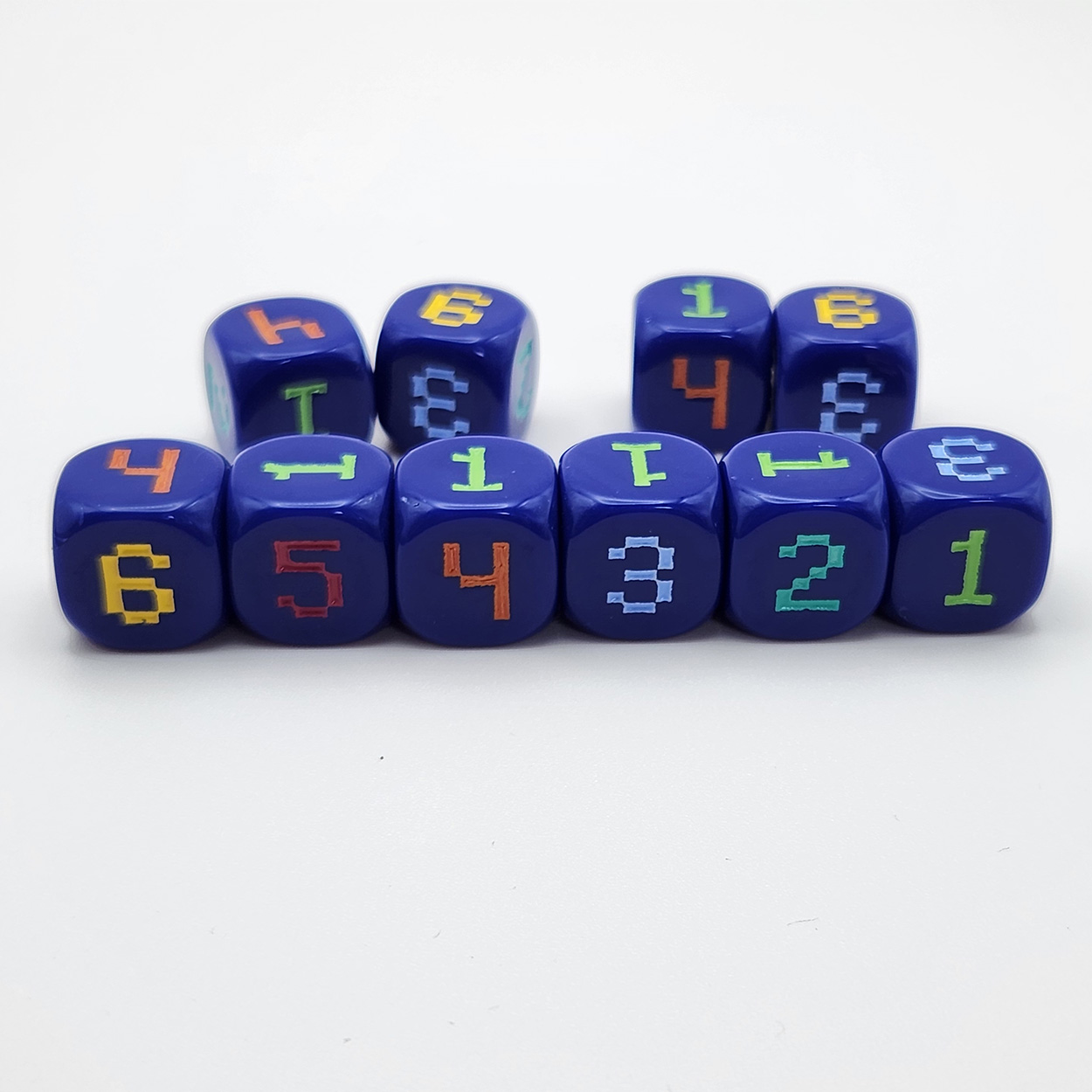 10pcs 14mm 6-Sided rounded 6-c - огляд і ціна Board Game Solo