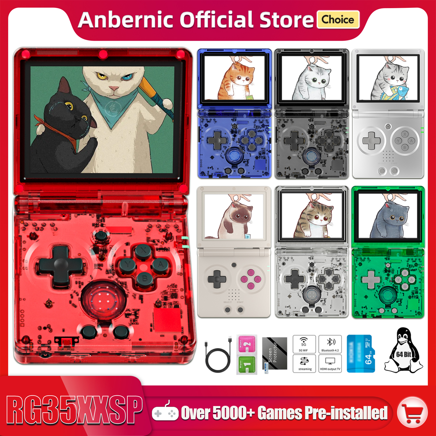 Anbernic NEW RG35XXSP Flip Han - огляд і ціна Board Game For 5 Players