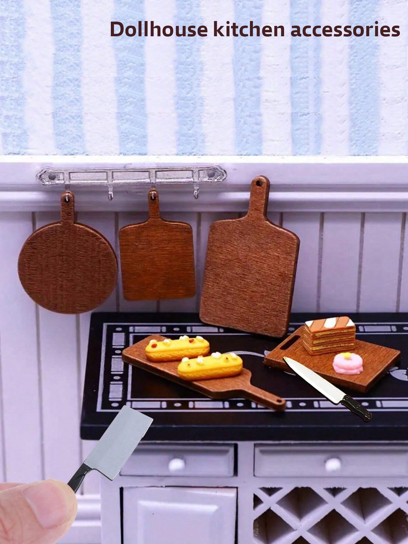 Dollhouse Mini Kitchen Set Cut - огляд і ціна Miniature Terrain Set