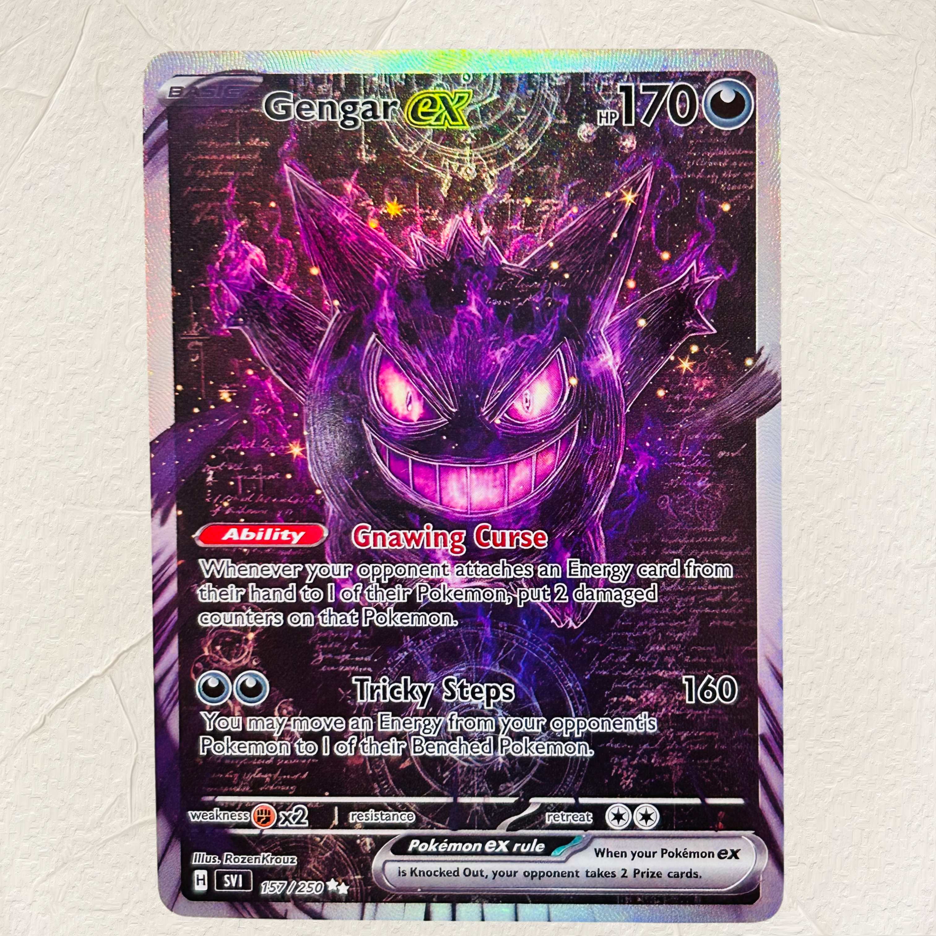 DIY Pokemon Gengar VMAX Hologr - огляд і ціна Board Game English