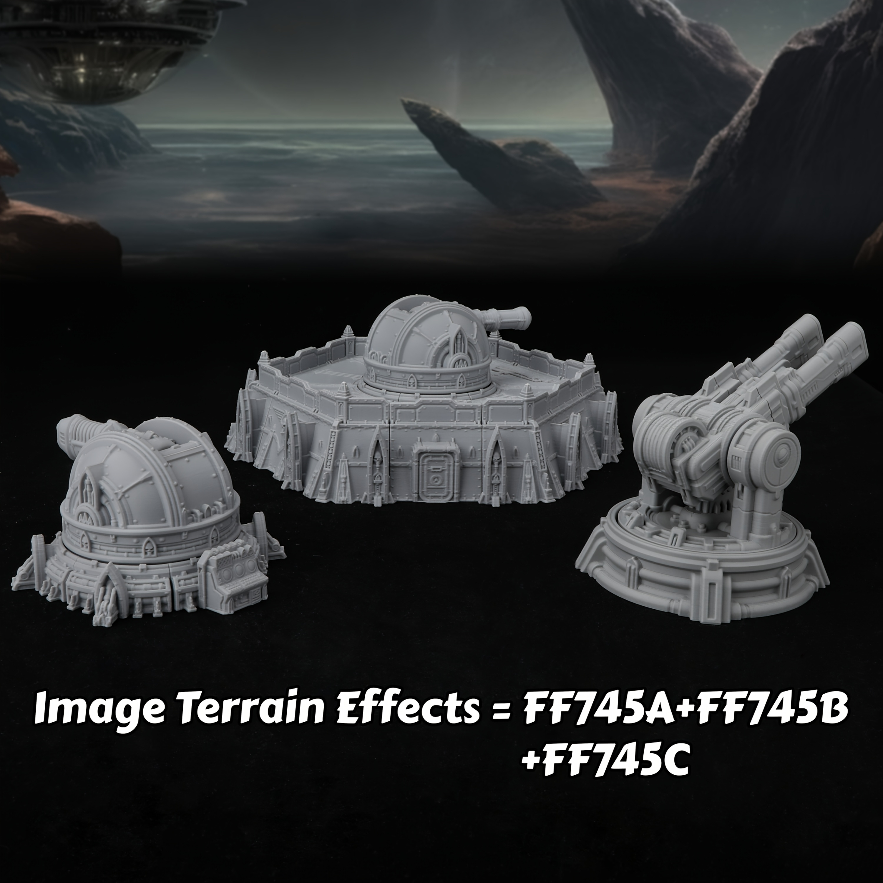 TTRPG Sci-Fi Defense Miniature - огляд і ціна Miniature Terrain Set