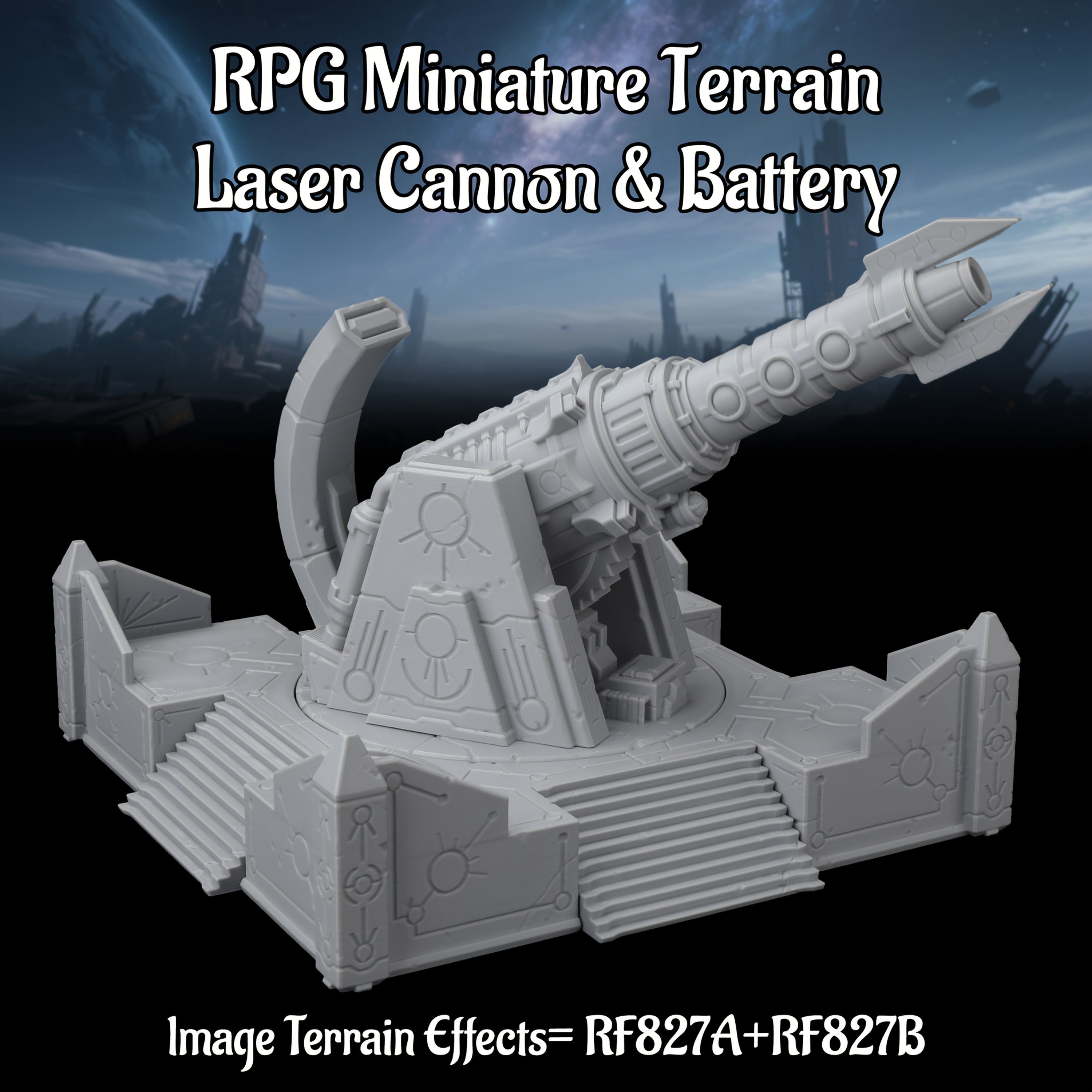 Sci-Fi Base Defense Miniature  - огляд і ціна Miniature Terrain Set