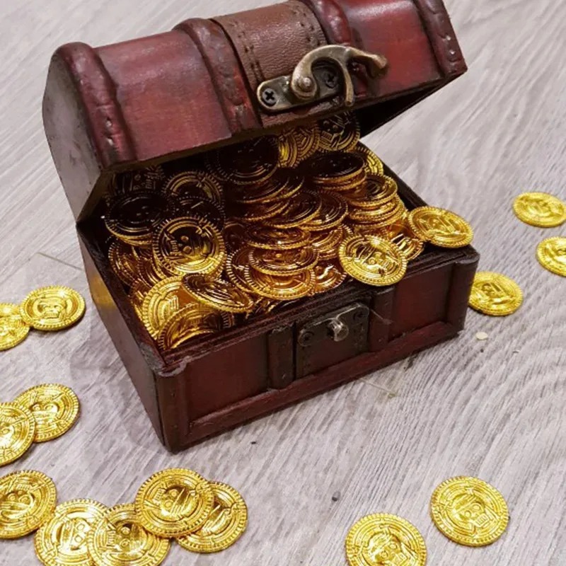 50 Pieces Pirate Gold Plastic  - огляд і ціна Board Game Pirates