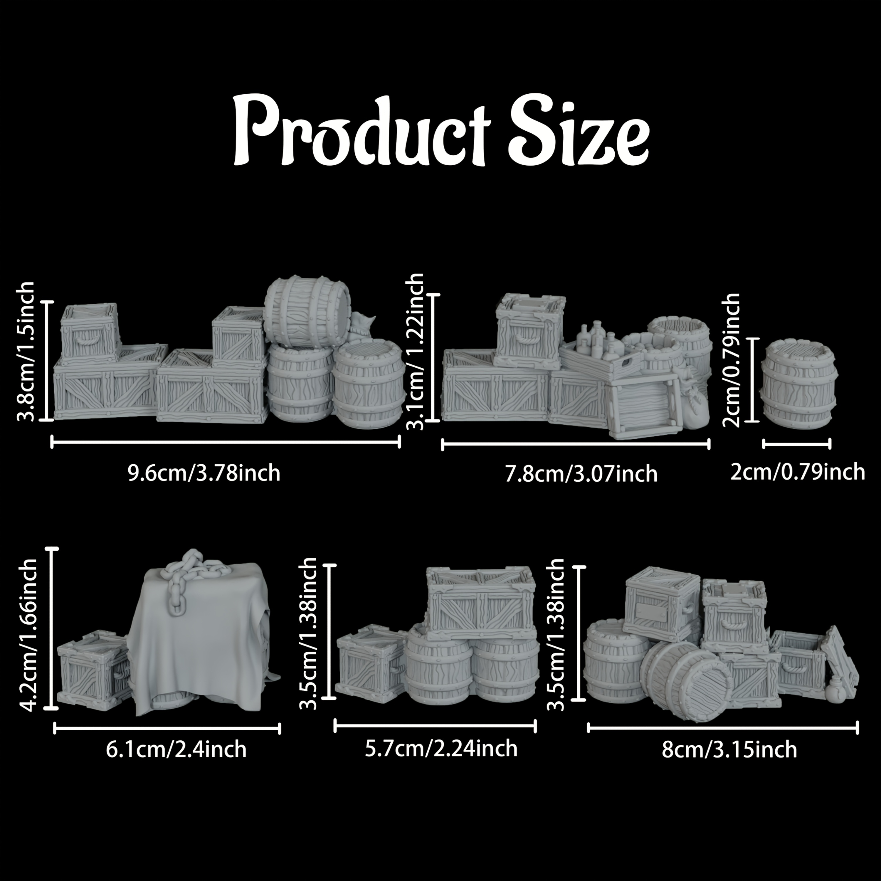 RPG Terrain Accessories, RPG M - огляд і ціна Miniature Terrain Set