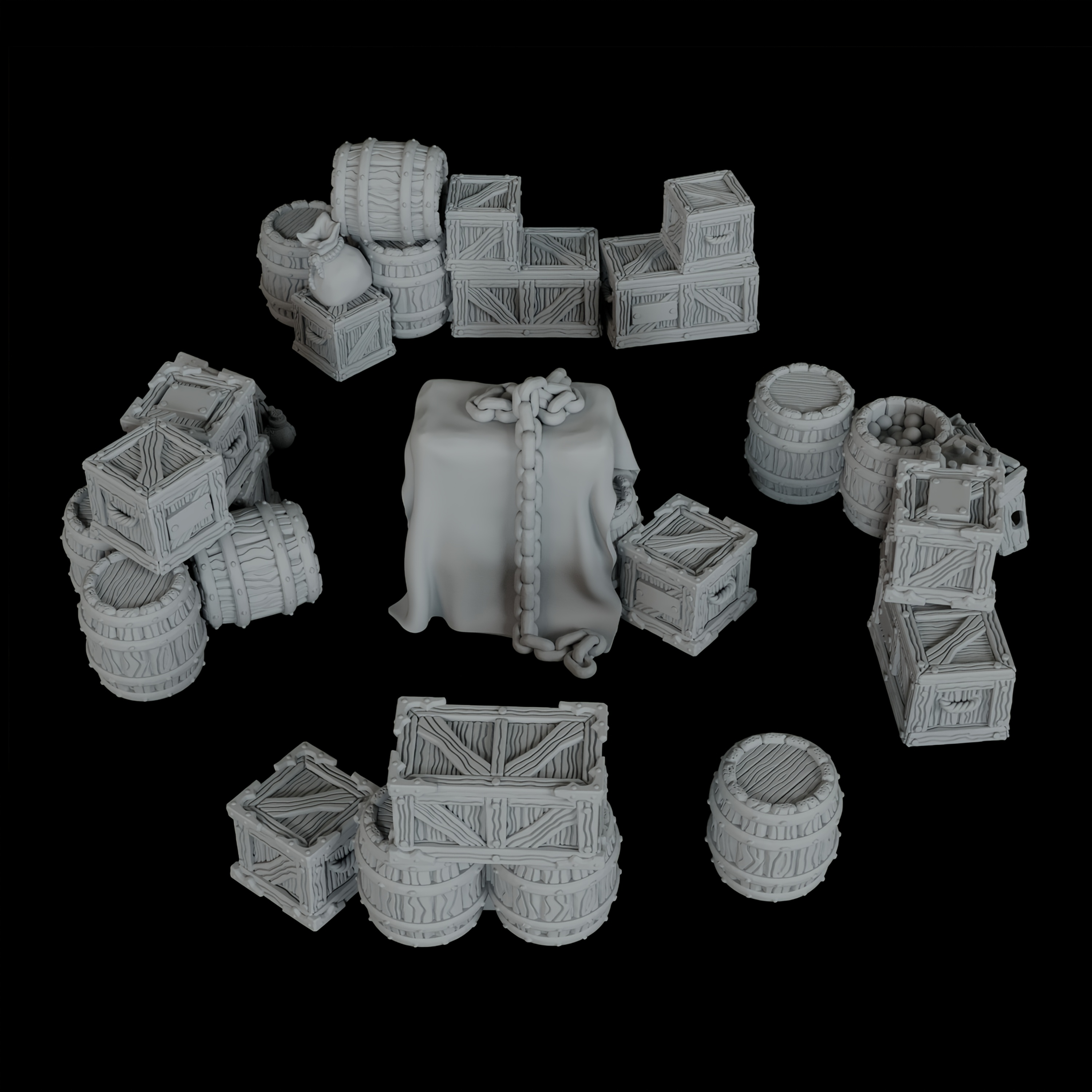 RPG Terrain Accessories, RPG M - огляд і ціна Miniature Terrain Set