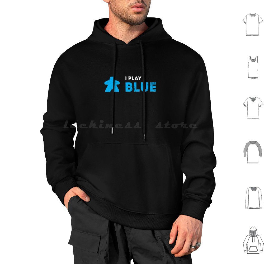 I Play Blue Hoodie Cotton Long - огляд і ціна Board Game Geek