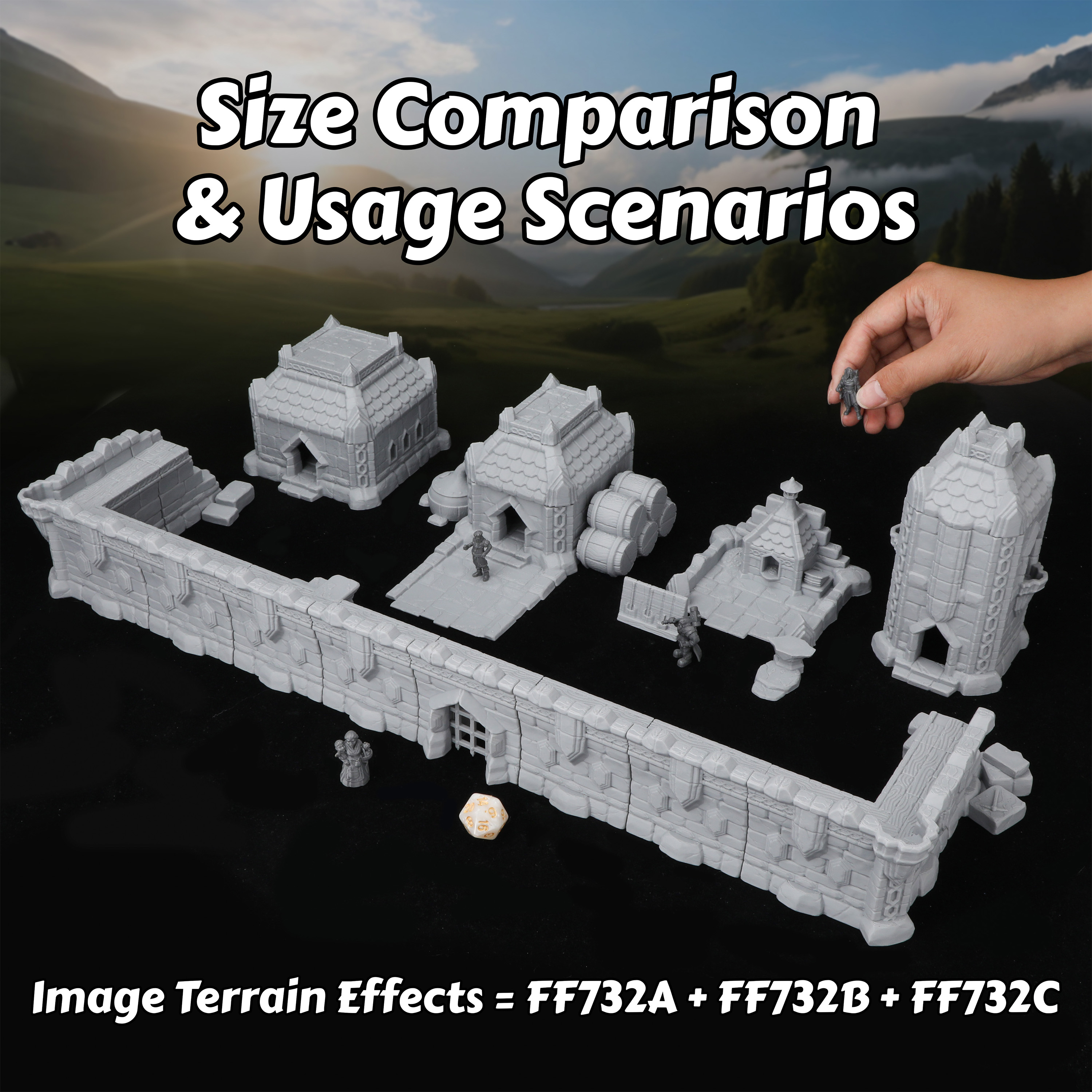 Fantasy Town Buildings Miniatu - огляд і ціна Miniature Terrain Set