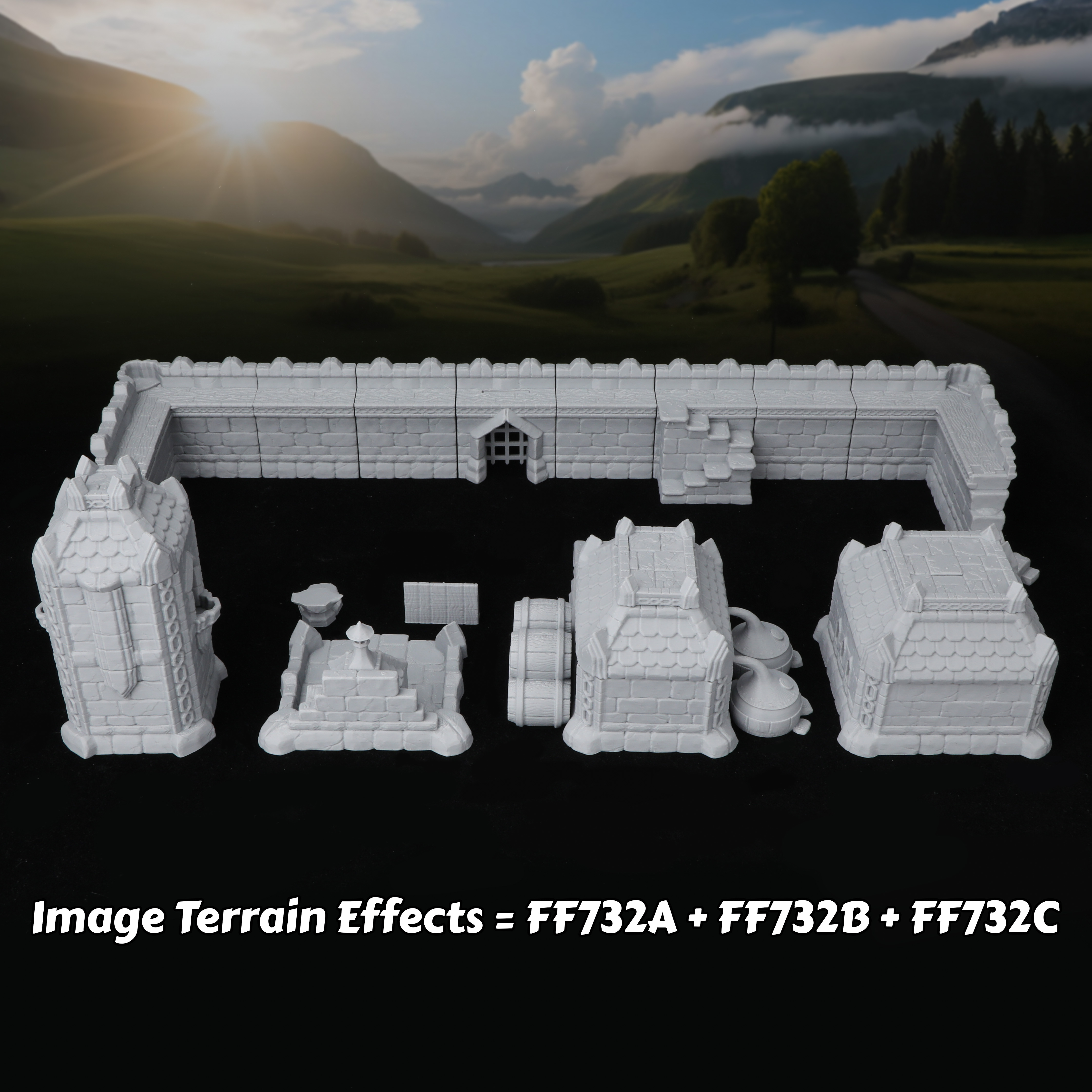 Fantasy Town Buildings Miniatu - огляд і ціна Miniature Terrain Set