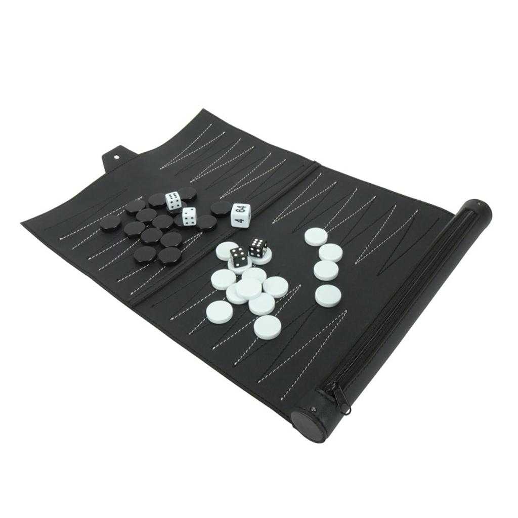 Vintage PU Leather Backgammon  - огляд і ціна Board Game For 5 Players