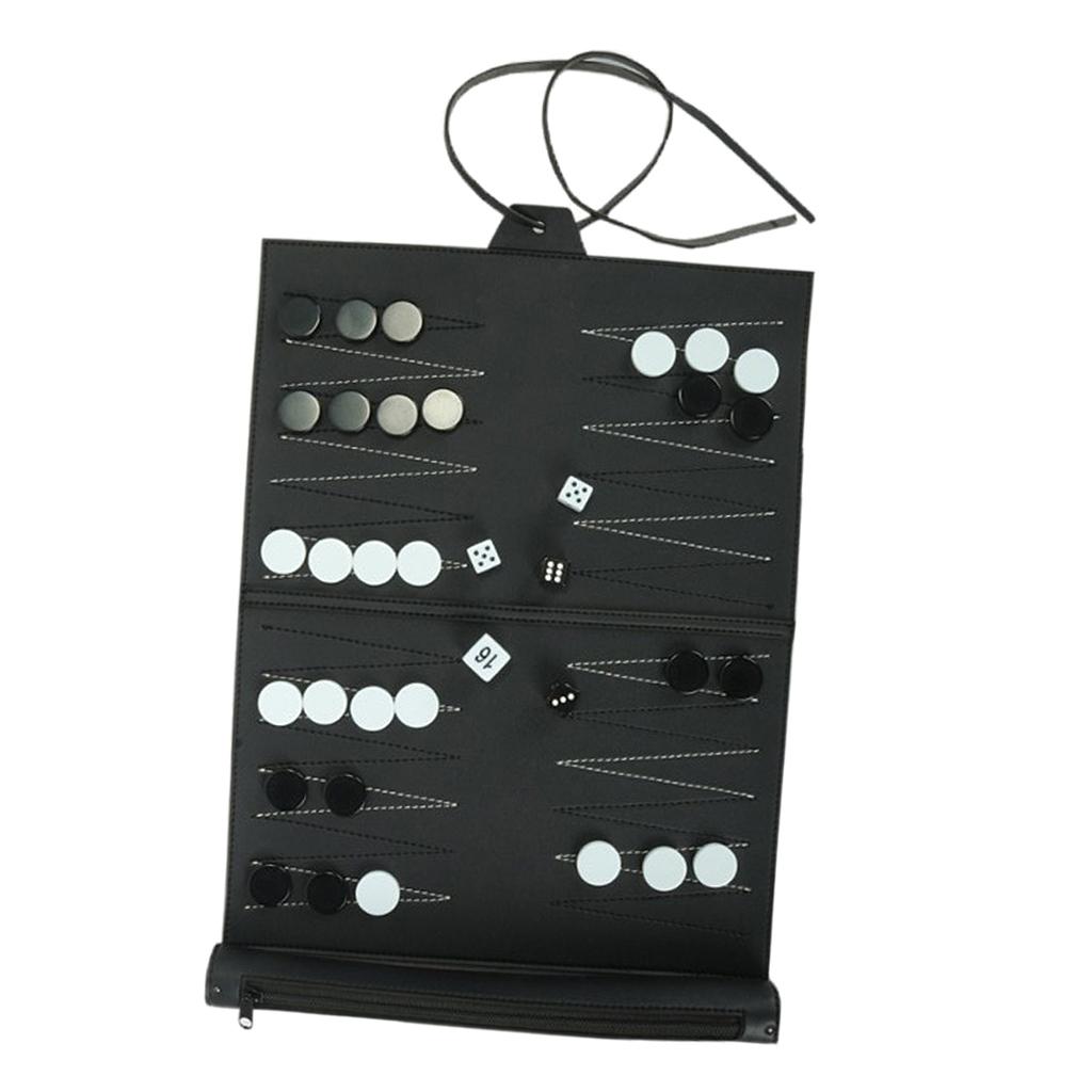 Vintage PU Leather Backgammon  - огляд і ціна Board Game For 5 Players