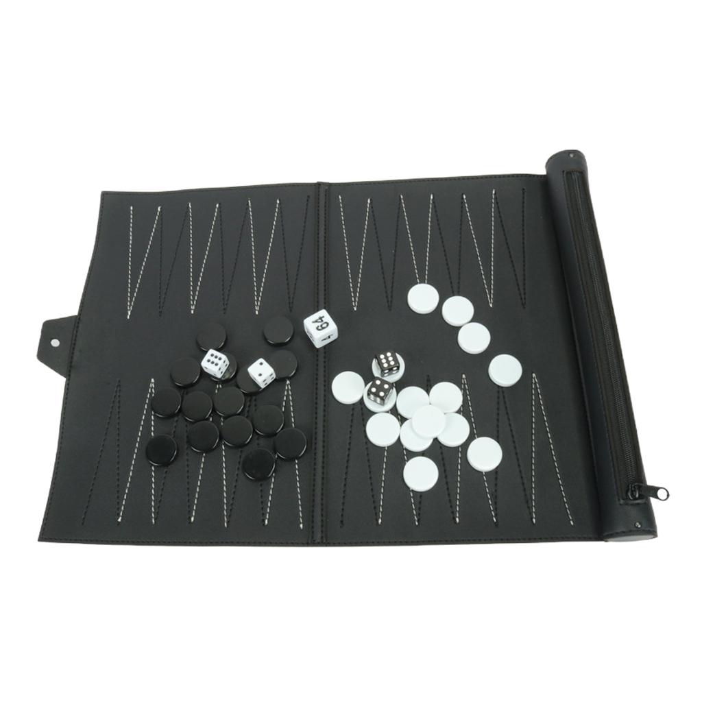 Vintage PU Leather Backgammon  - огляд і ціна Board Game For 5 Players