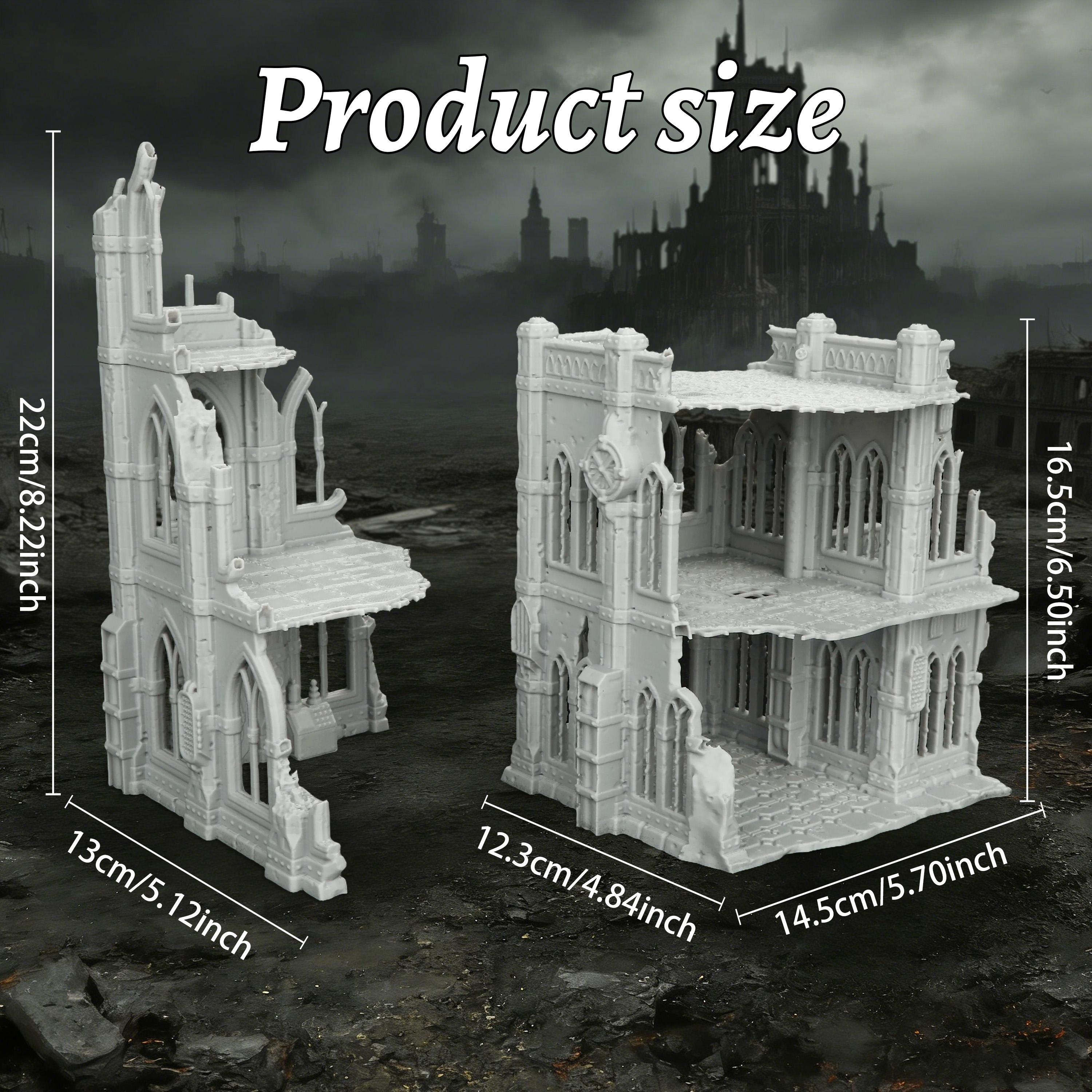 Sci-Fi Ruins Building Miniatur - огляд і ціна Miniature Terrain Set