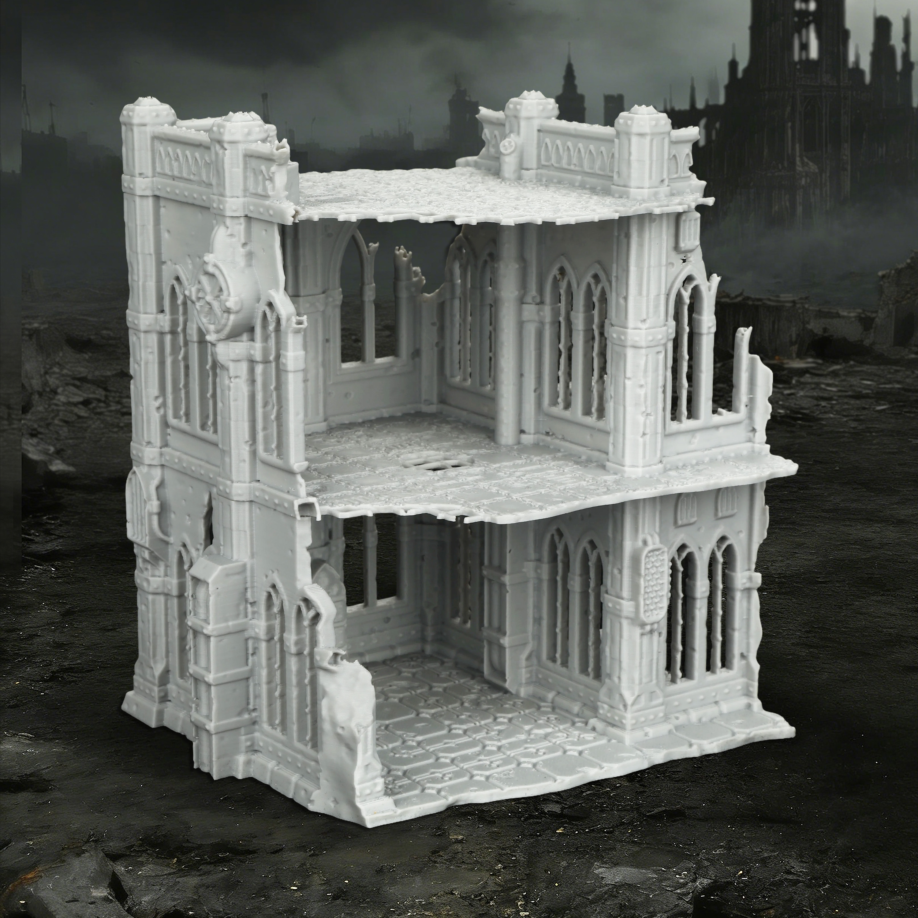 Sci-Fi Ruins Building Miniatur - огляд і ціна Miniature Terrain Set