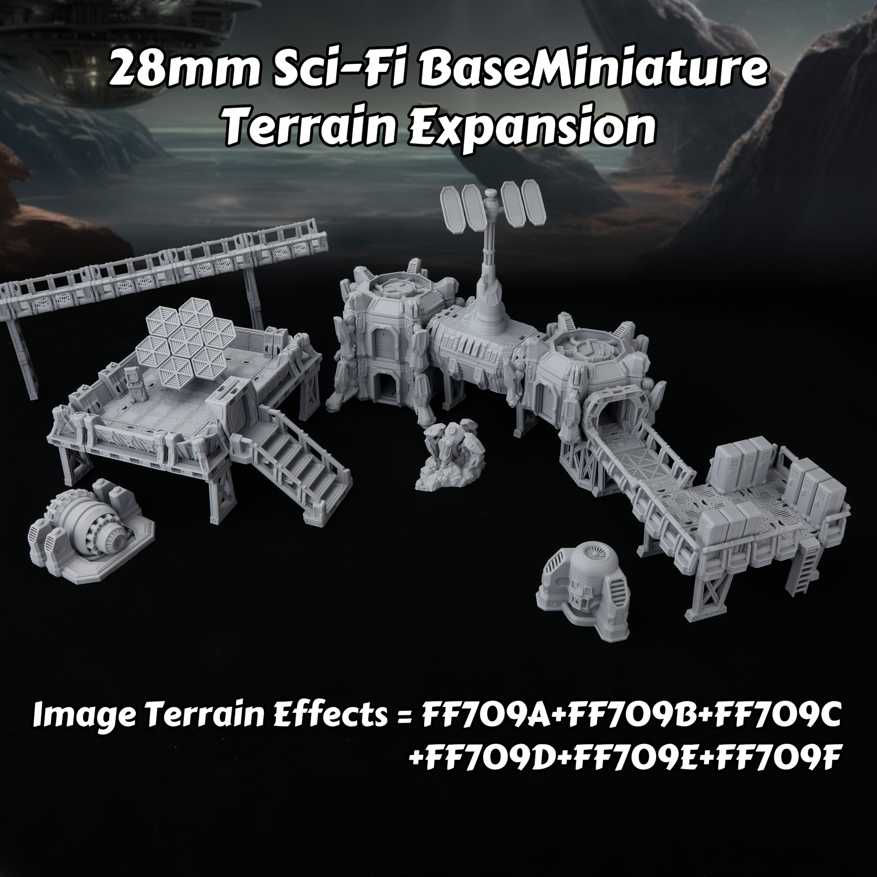 Epical Sci-Fi Terrain Set for  - огляд і ціна Miniature Terrain Set