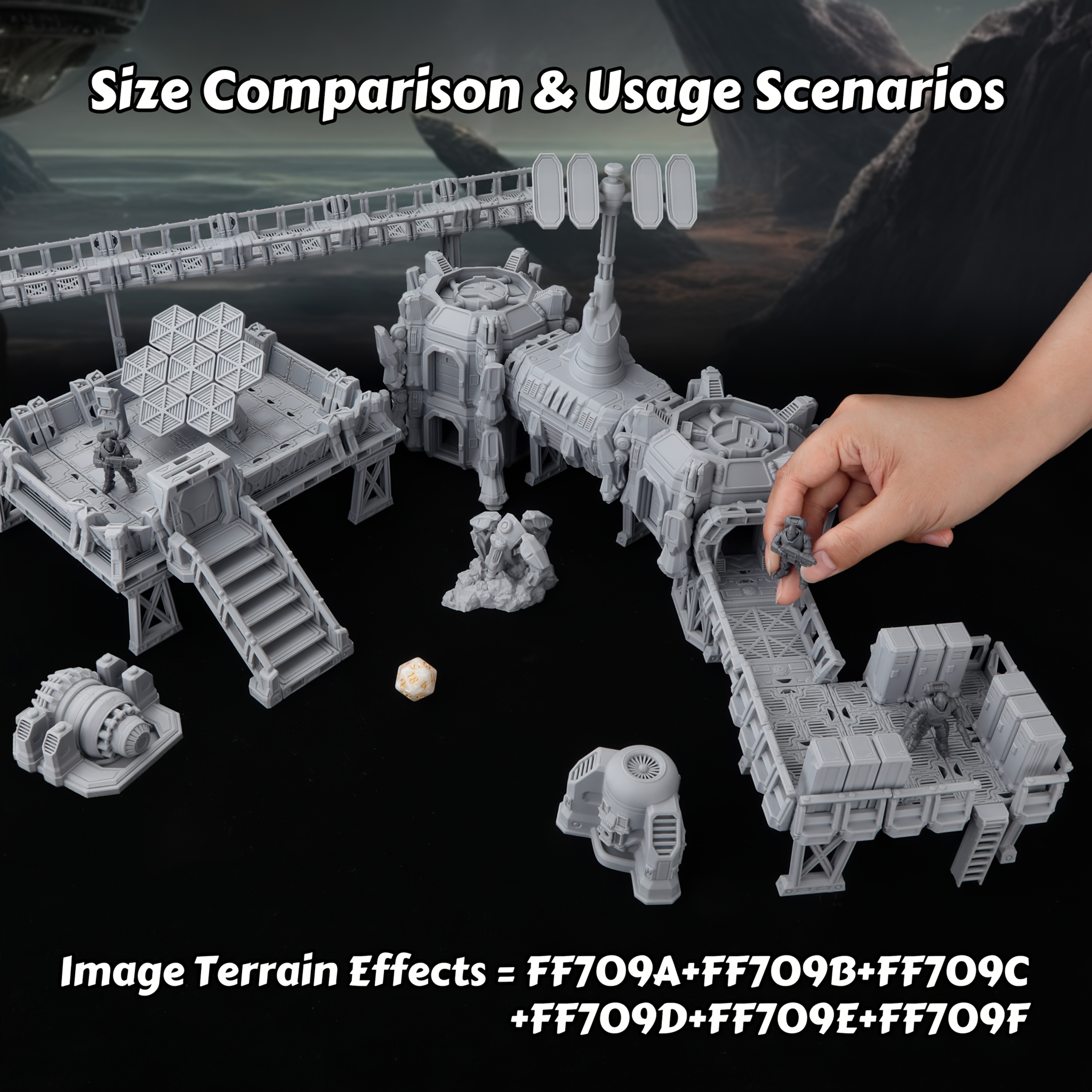 Epical Sci-Fi Terrain Set for  - огляд і ціна Miniature Terrain Set