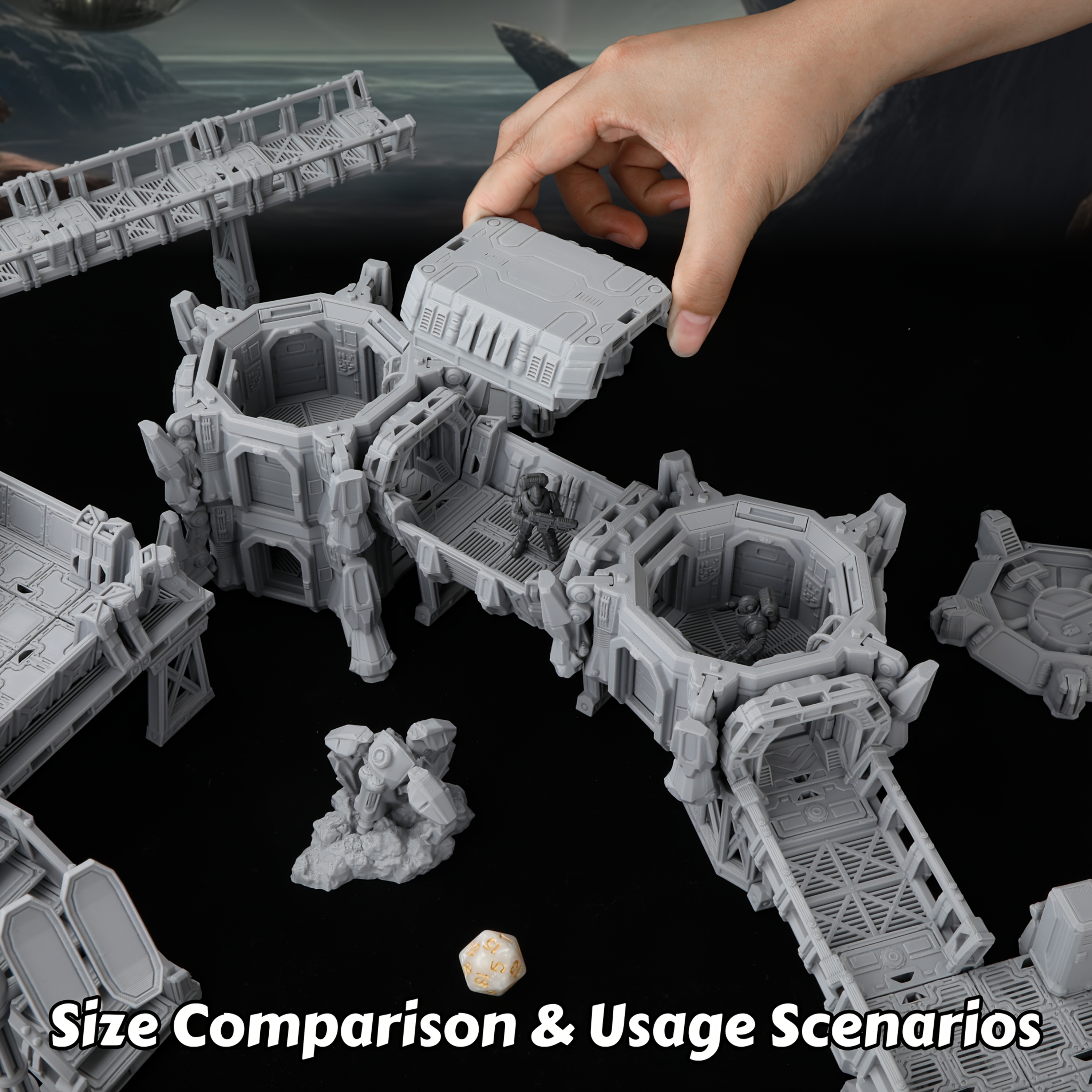 Epical Sci-Fi Terrain Set for  - огляд і ціна Miniature Terrain Set