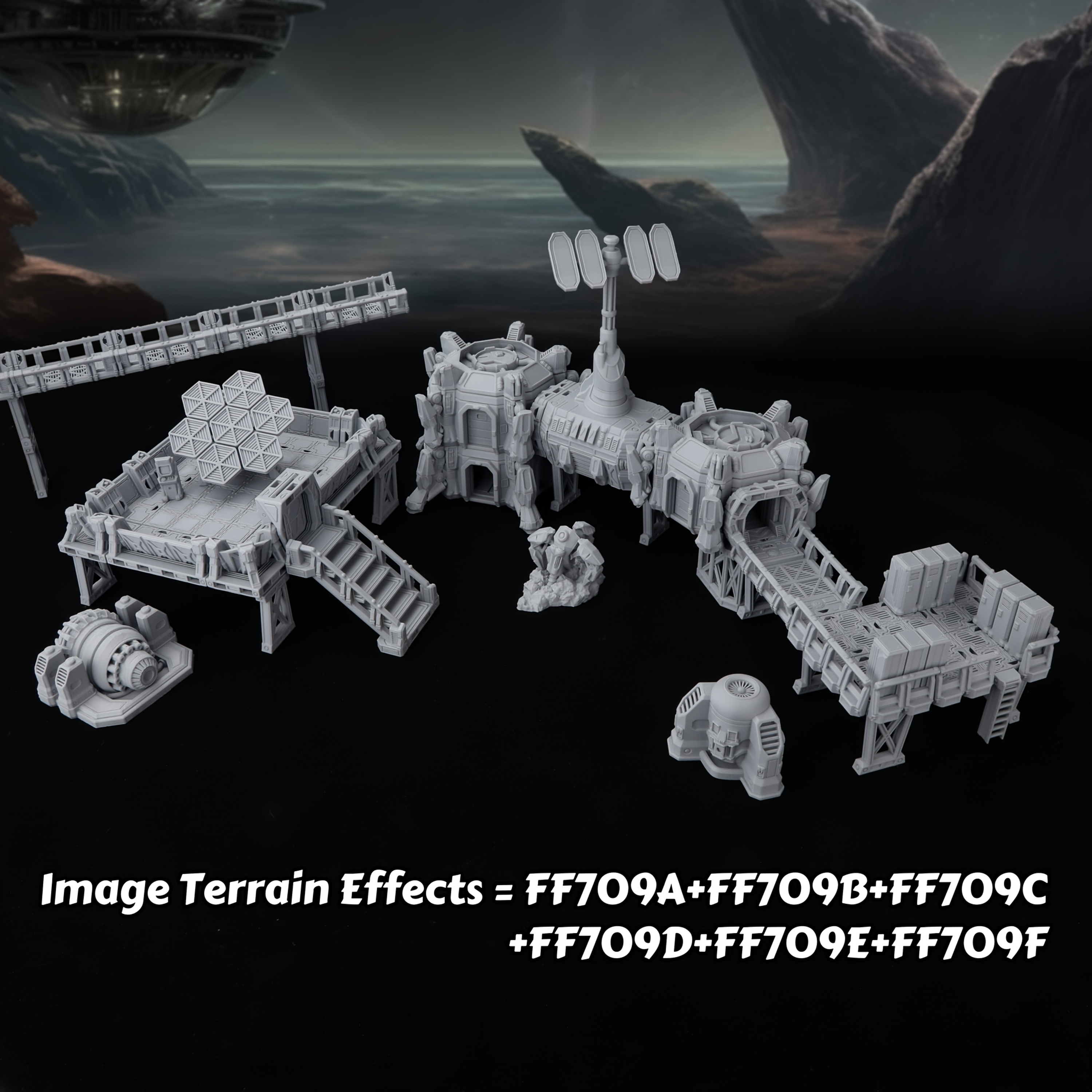 Epical Sci-Fi Terrain Set for  - огляд і ціна Miniature Terrain Set