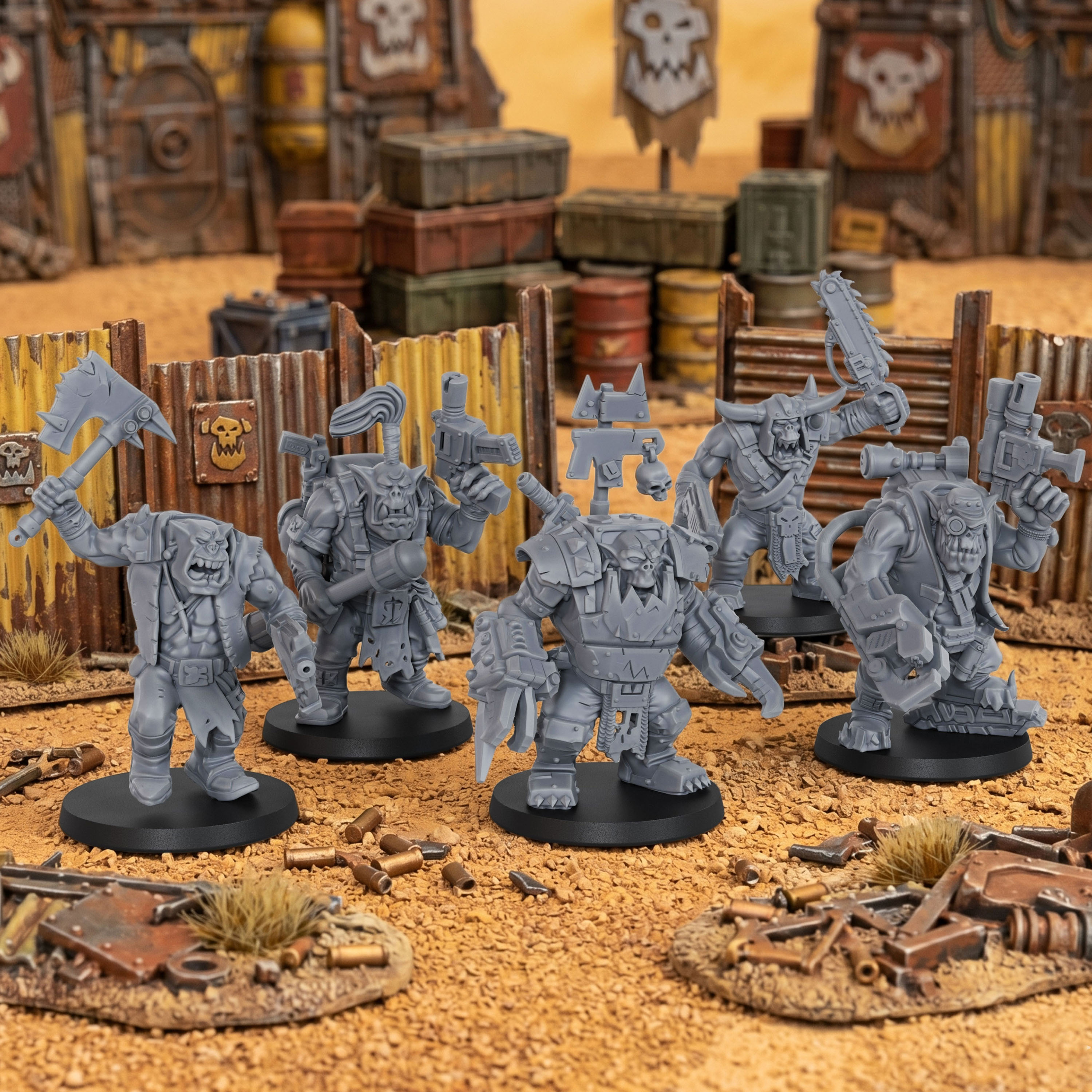 Sci-Fi Orc Squad Miniature Set - огляд і ціна Miniature Terrain Set