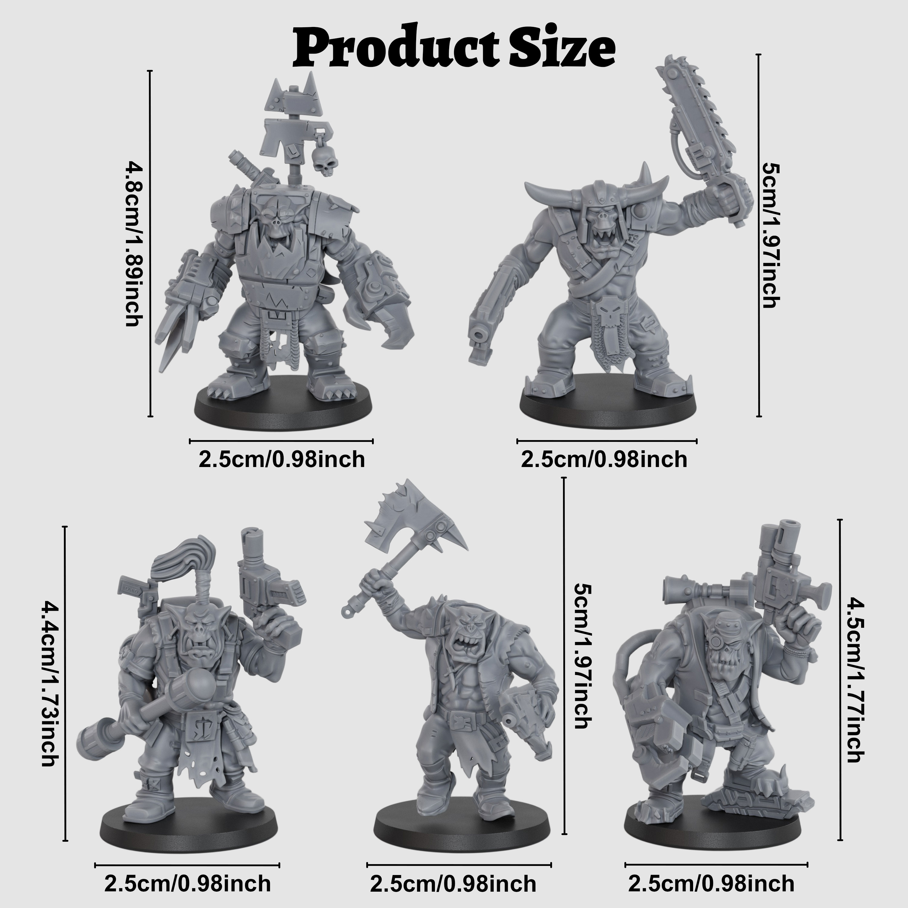Sci-Fi Orc Squad Miniature Set - огляд і ціна Miniature Terrain Set