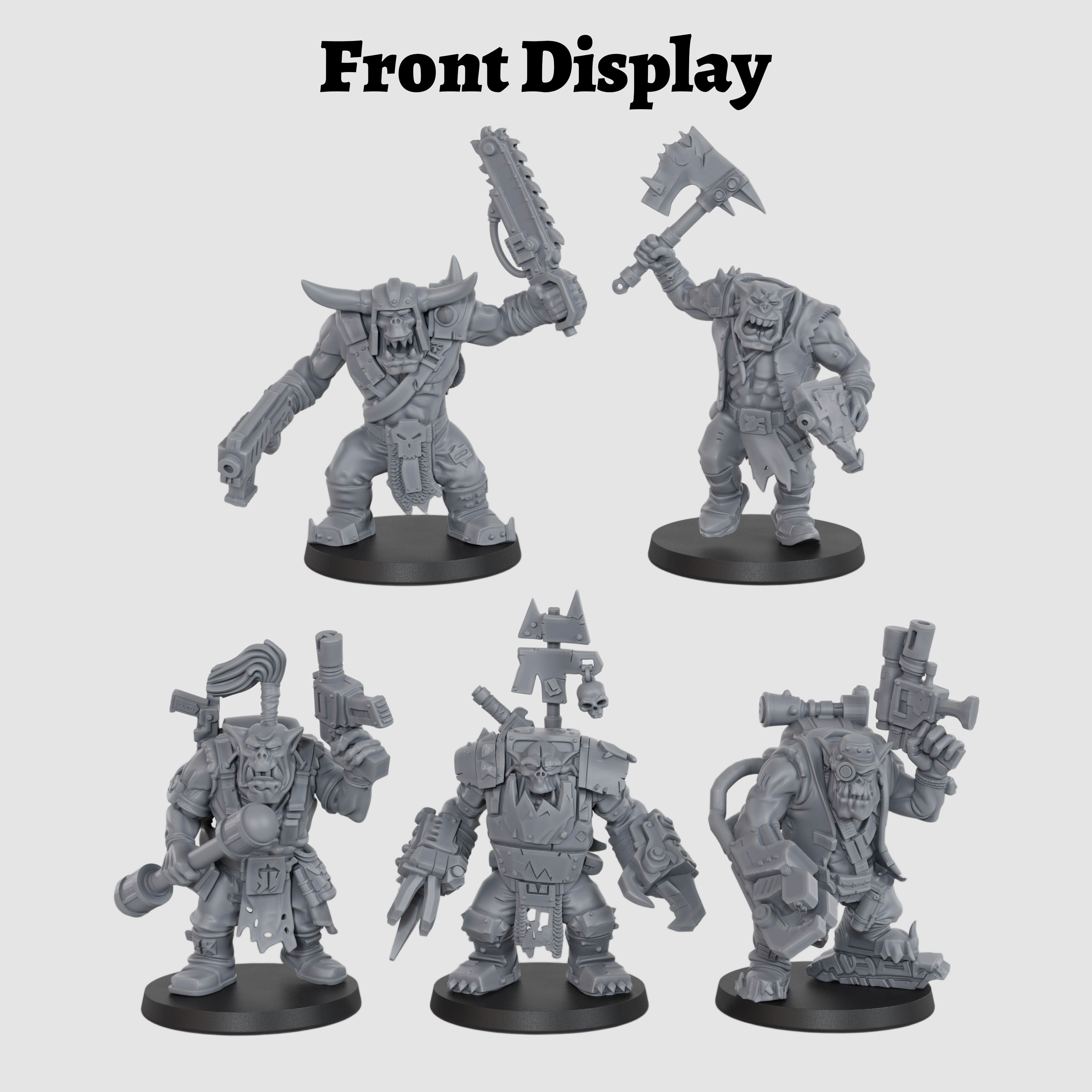 Sci-Fi Orc Squad Miniature Set - огляд і ціна Miniature Terrain Set