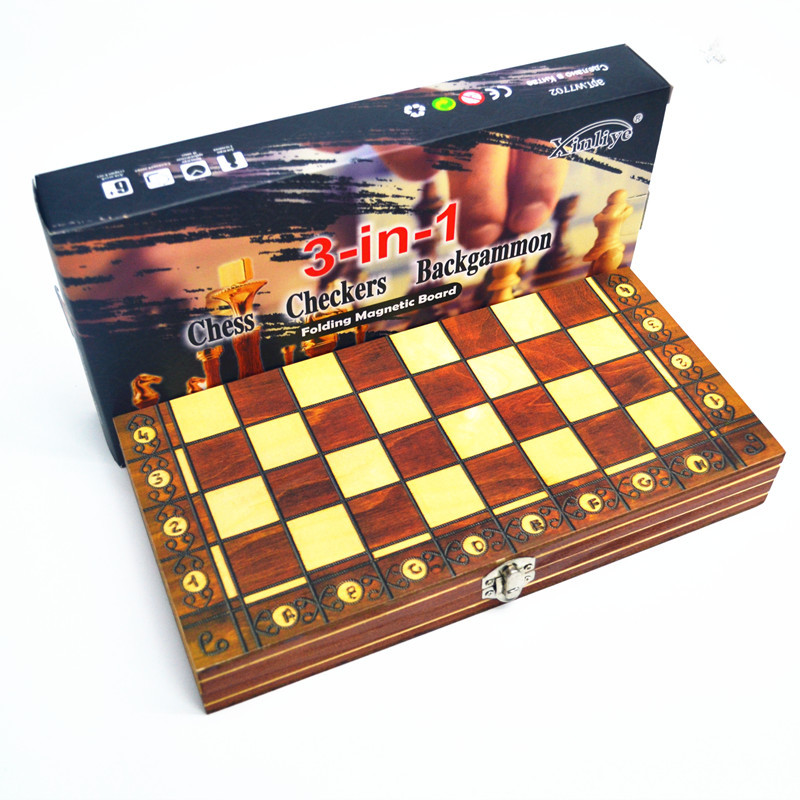 Folding Wooden Portable Chess  - огляд і ціна Board Game Yearbook