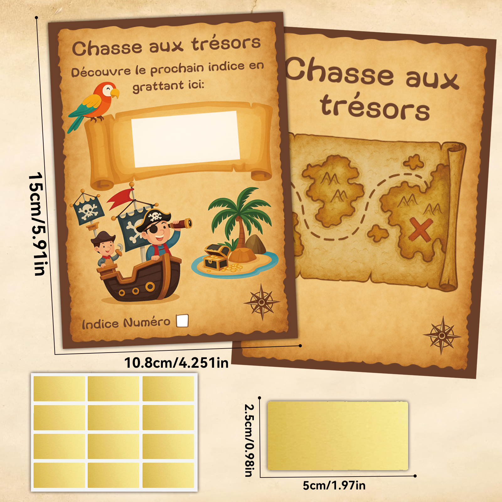 12pcs Pirate themed Treasure H - огляд і ціна Board Game Pirates