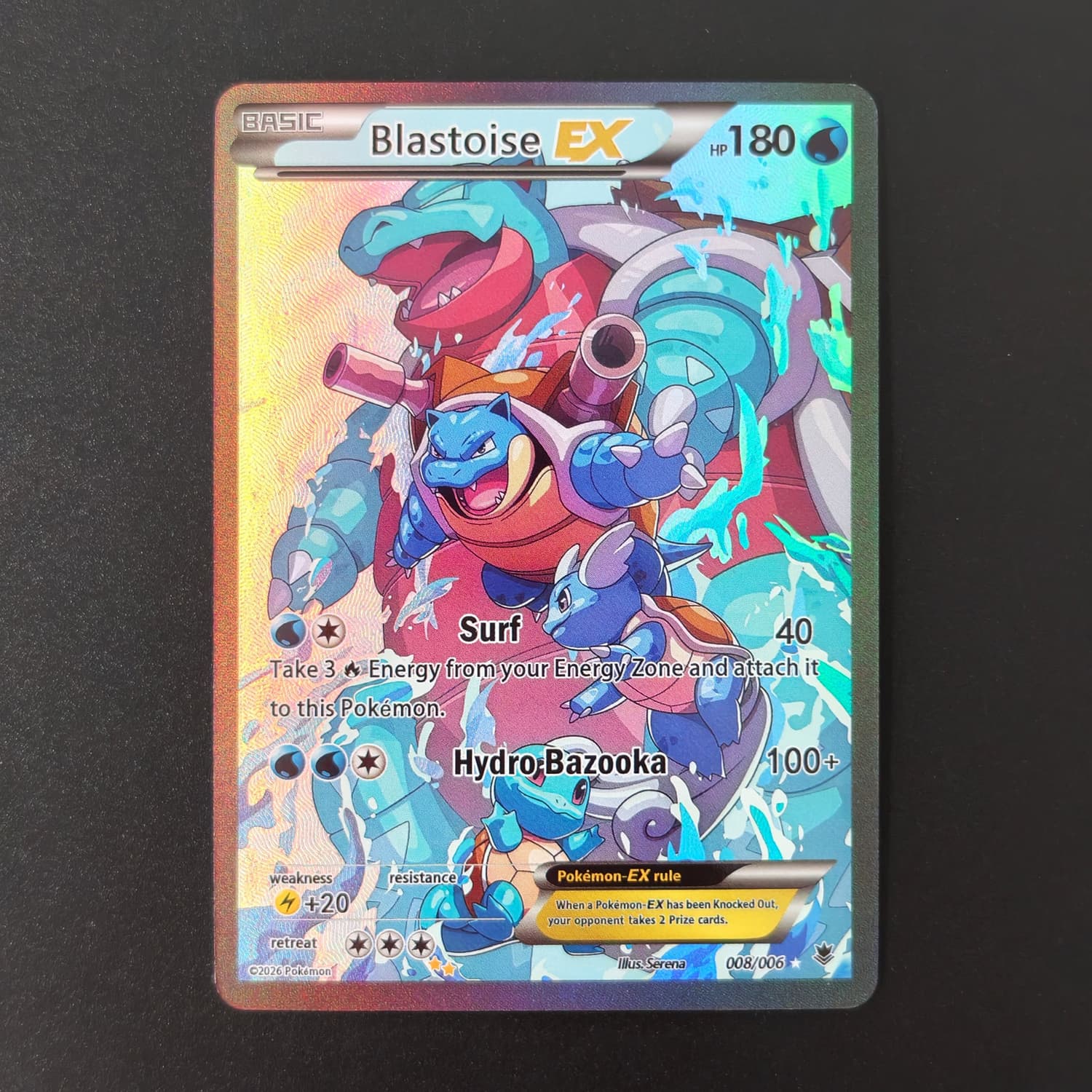 DIY Pokemon Blastoise EX 008/0 - огляд і ціна Board Game English