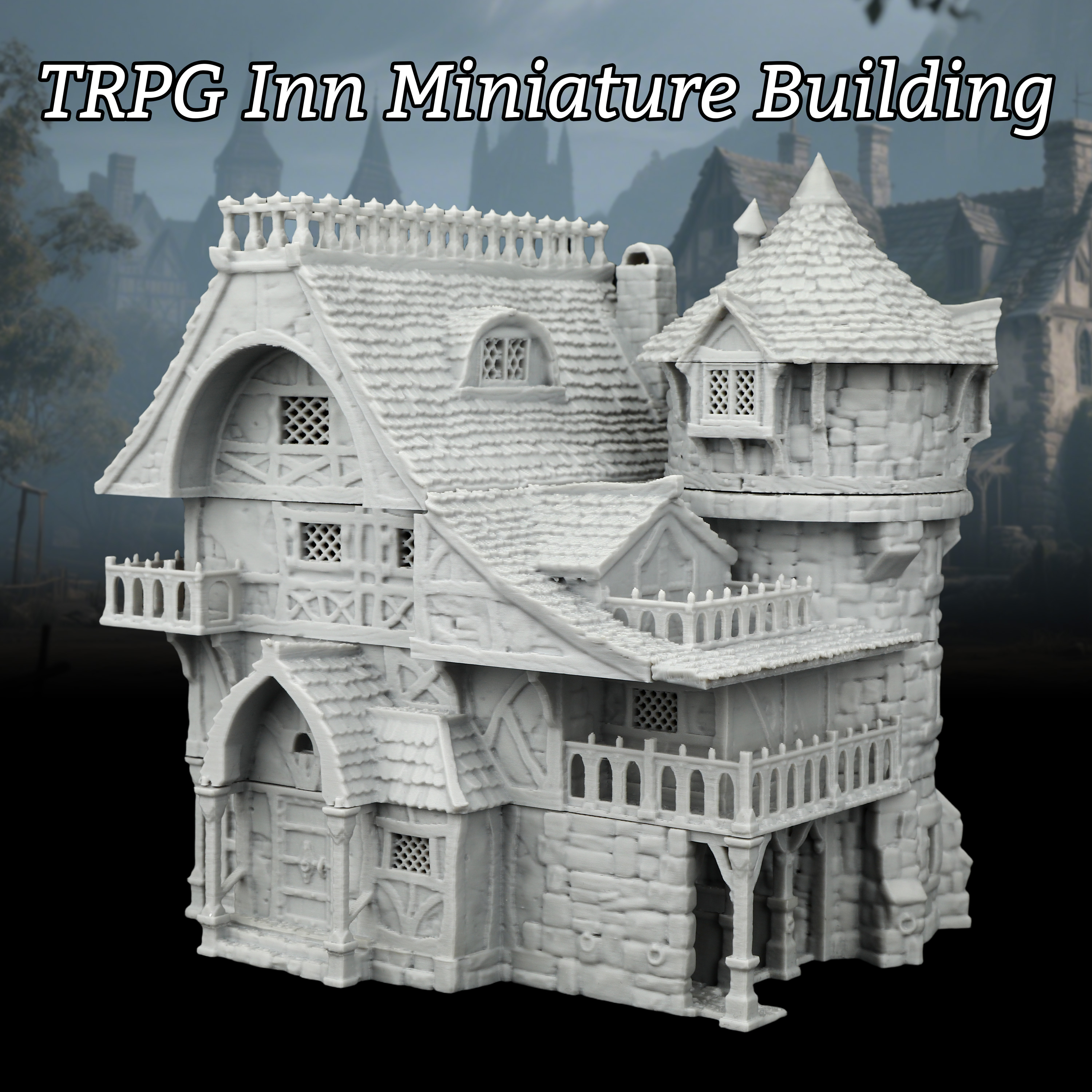 Fantasy Inn Miniature Building - огляд і ціна Miniature Terrain Set