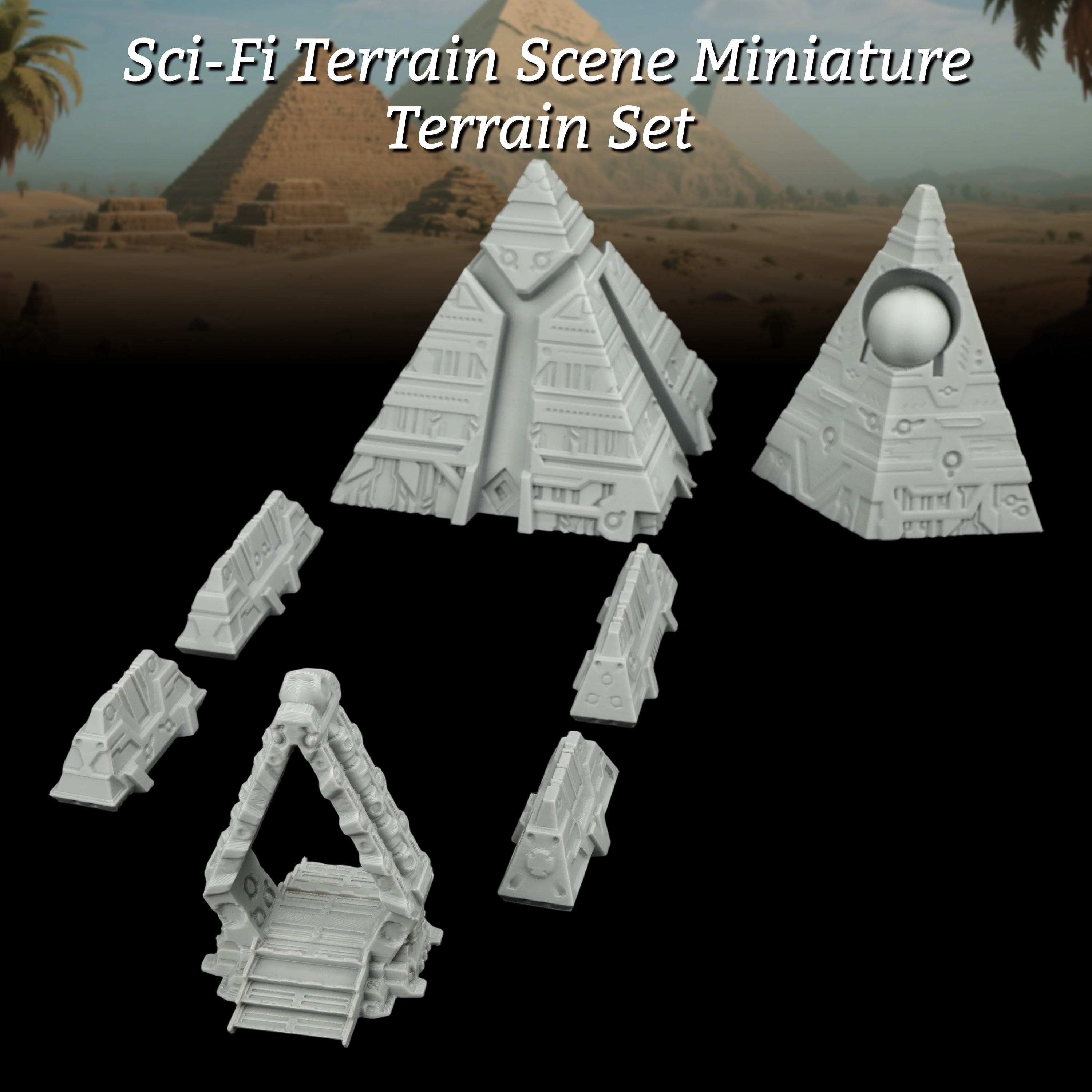 Sci-Fi Terrain Scene Miniature - огляд і ціна Miniature Terrain Set