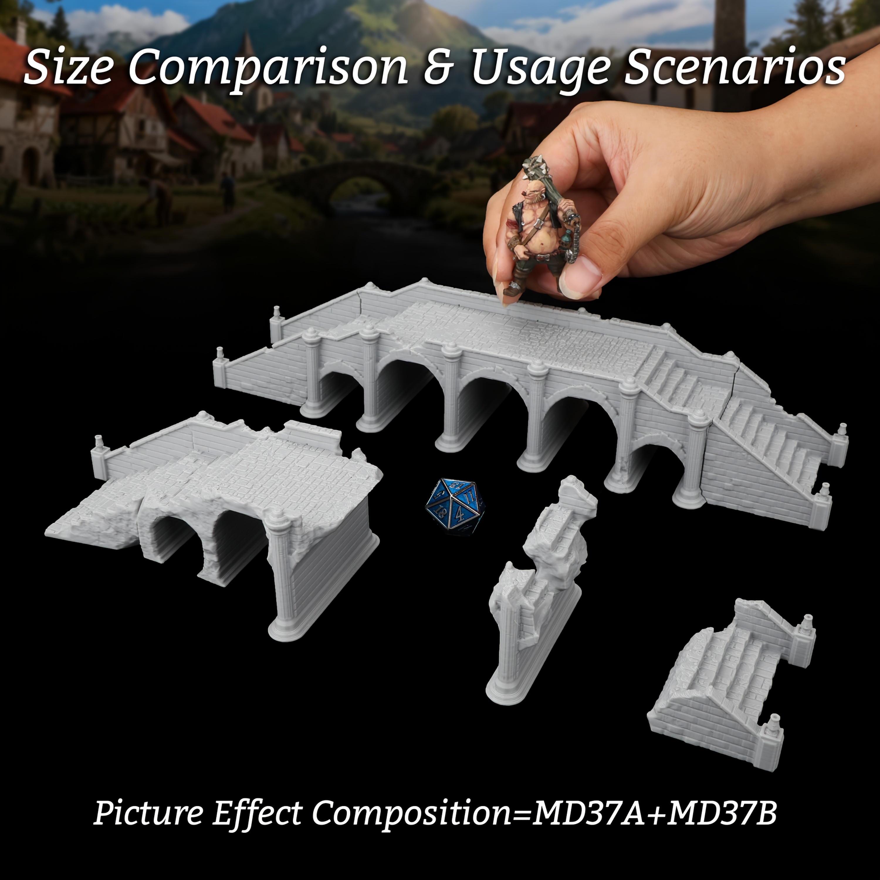 RPG Miniature Terrain Bridges  - огляд і ціна Miniature Terrain Set