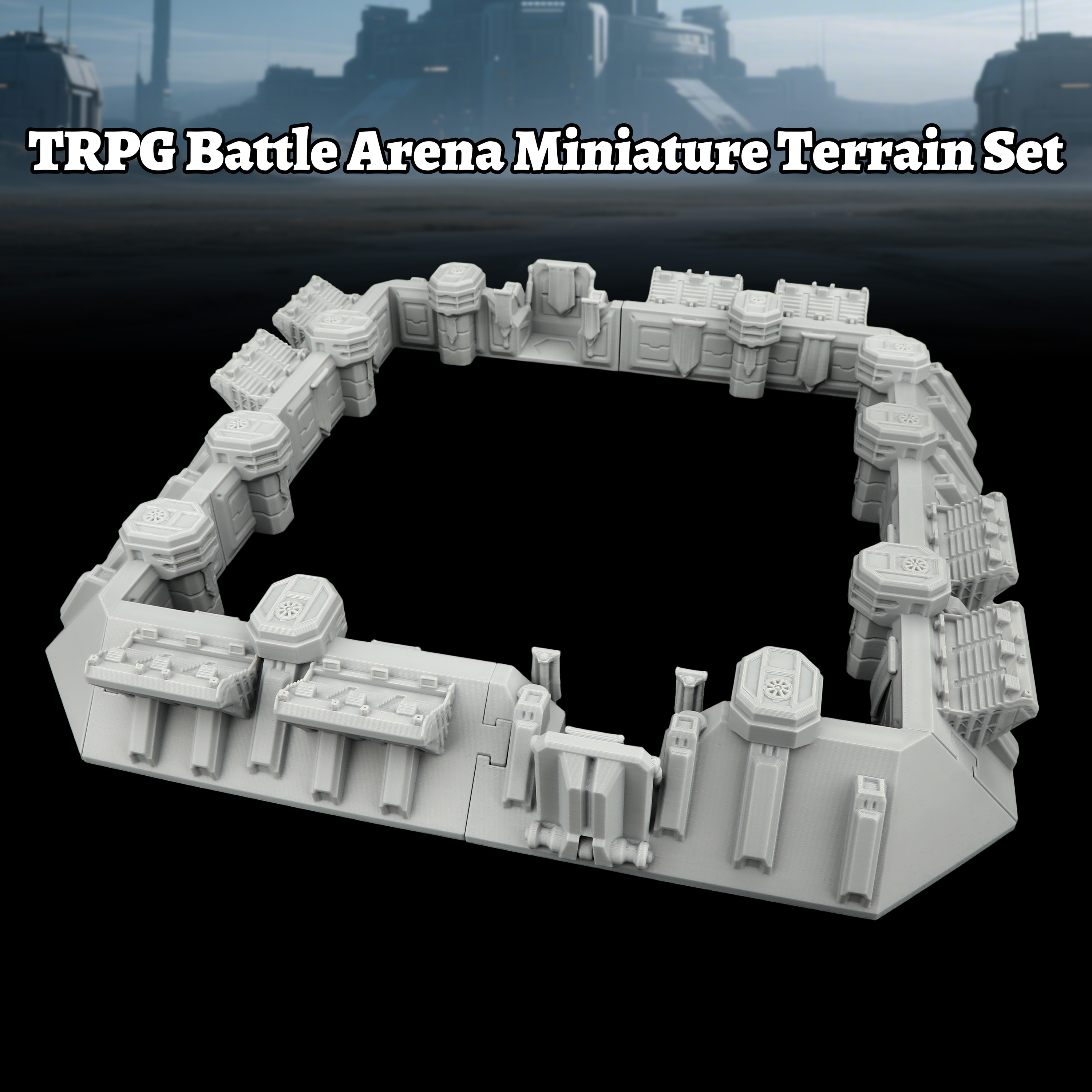 Sci-Fi Arena Terrain Set - Gre - огляд і ціна Miniature Terrain Set