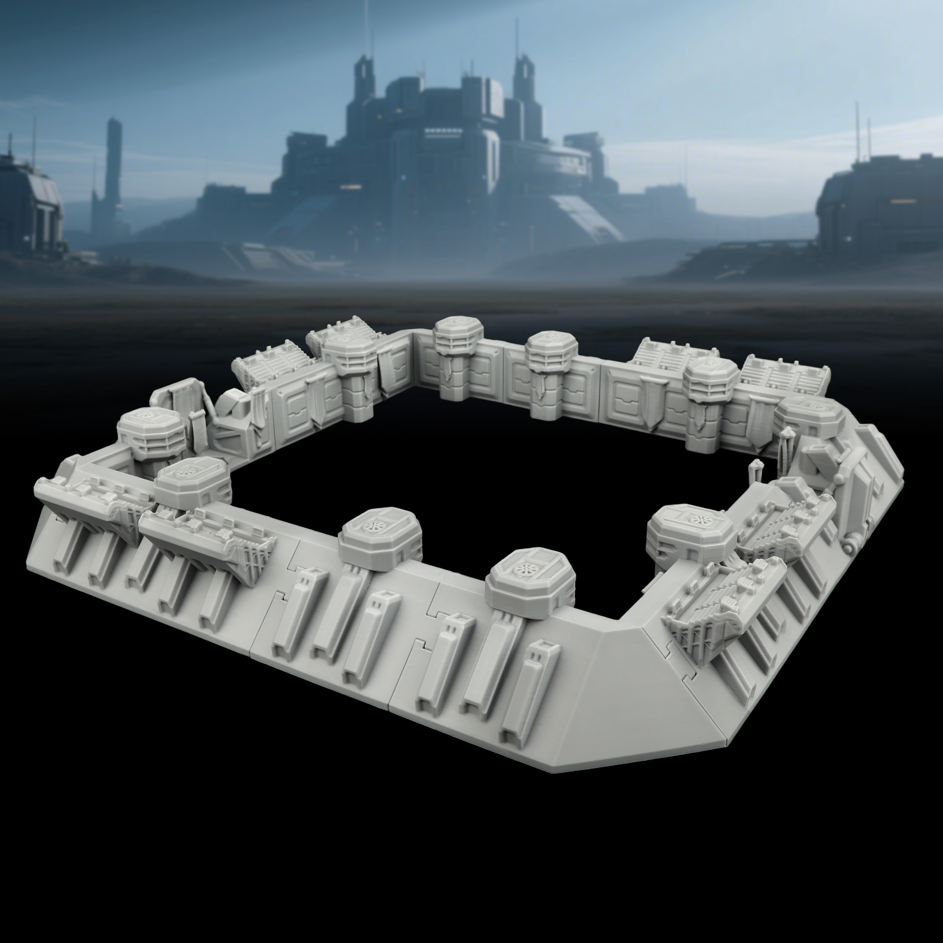 Sci-Fi Arena Terrain Set - Gre - огляд і ціна Miniature Terrain Set