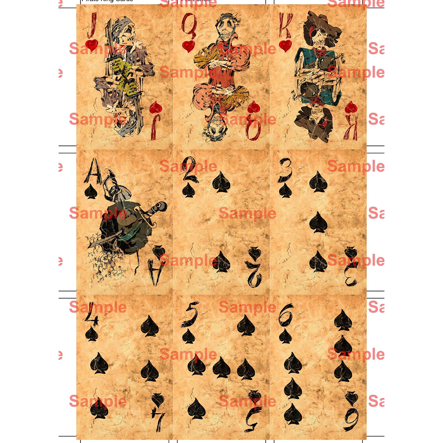Pirate King Playing Cards Vint - огляд і ціна Board Game Pirates