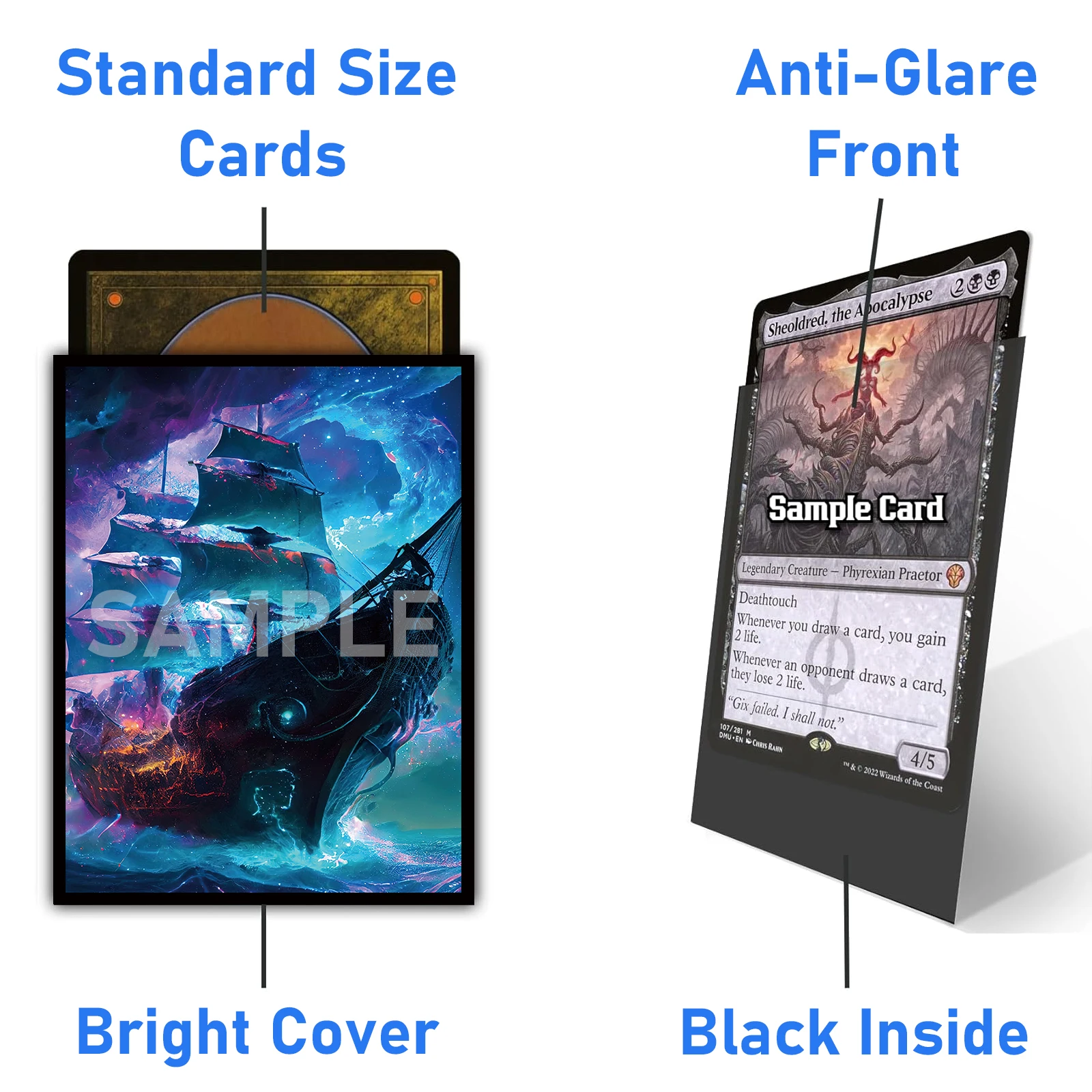 MTG Card Sleeves -100 PCS Trad - огляд і ціна Board Game Pirates