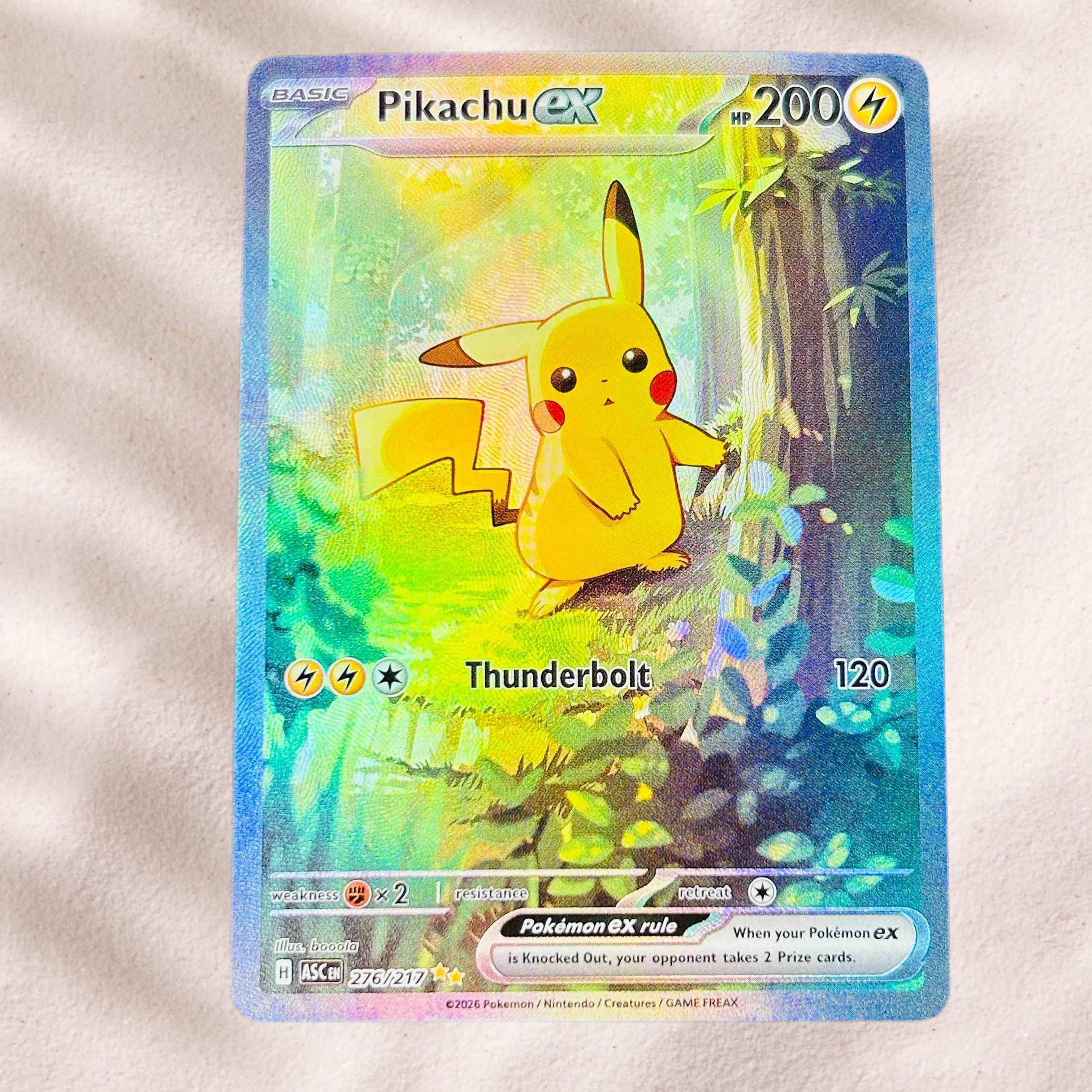 DIY Pokemon Pikachu ex 276/217 - огляд і ціна Board Game Anime