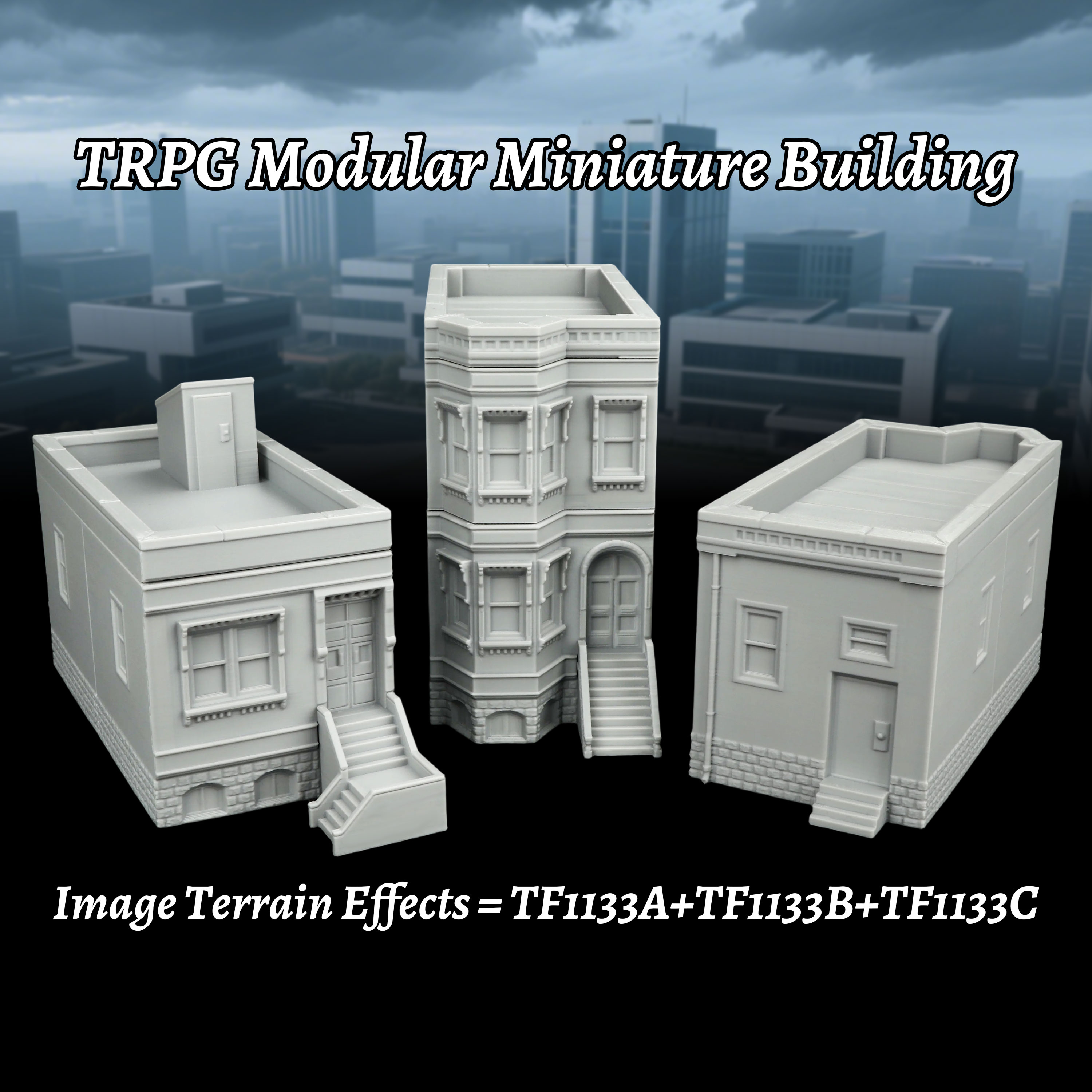 Miniature Modular Buildings Se - огляд і ціна Miniature Terrain Set