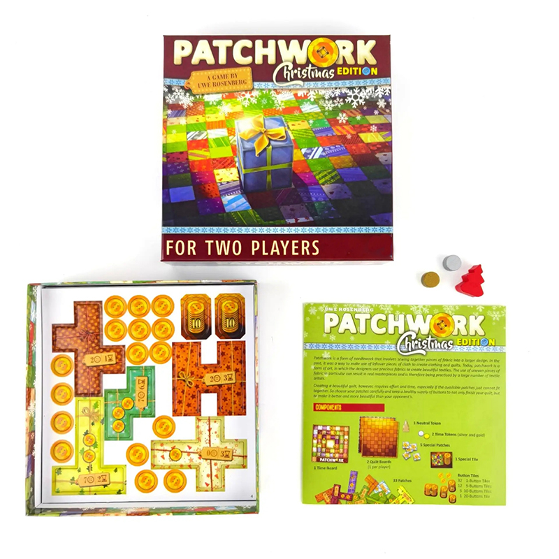 New Patchwork Christmas Board  - огляд і ціна Board Game Solo