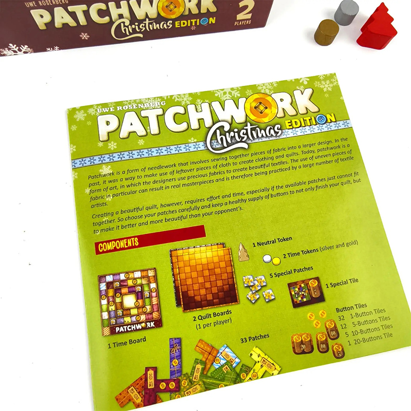 New Patchwork Christmas Board  - огляд і ціна Board Game Solo