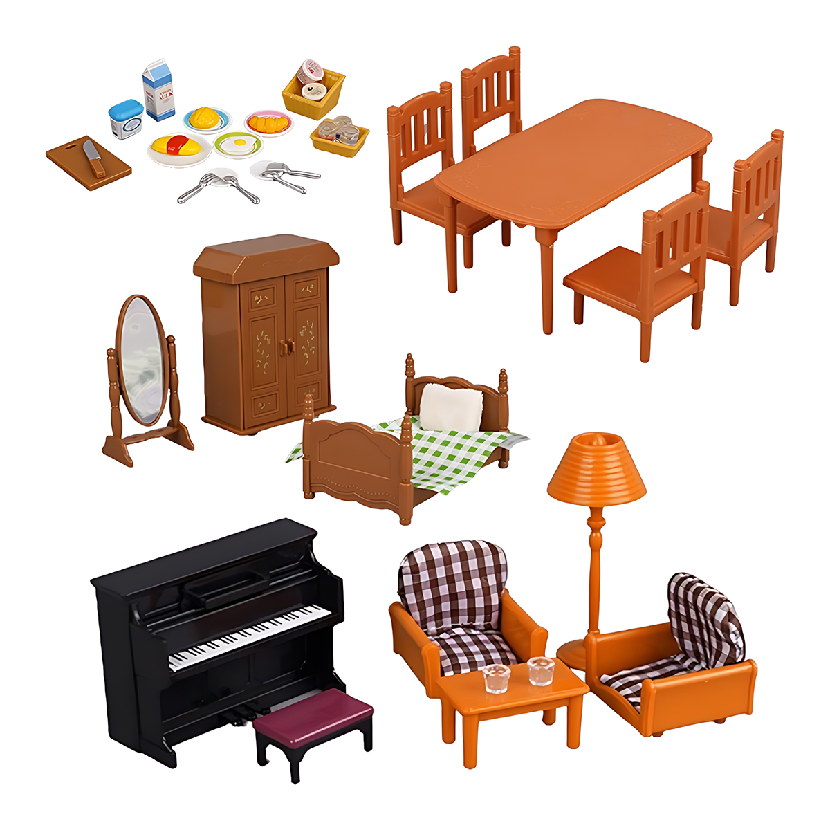 Miniature Furniture 1:12 Dollh - огляд і ціна Miniature Terrain Set