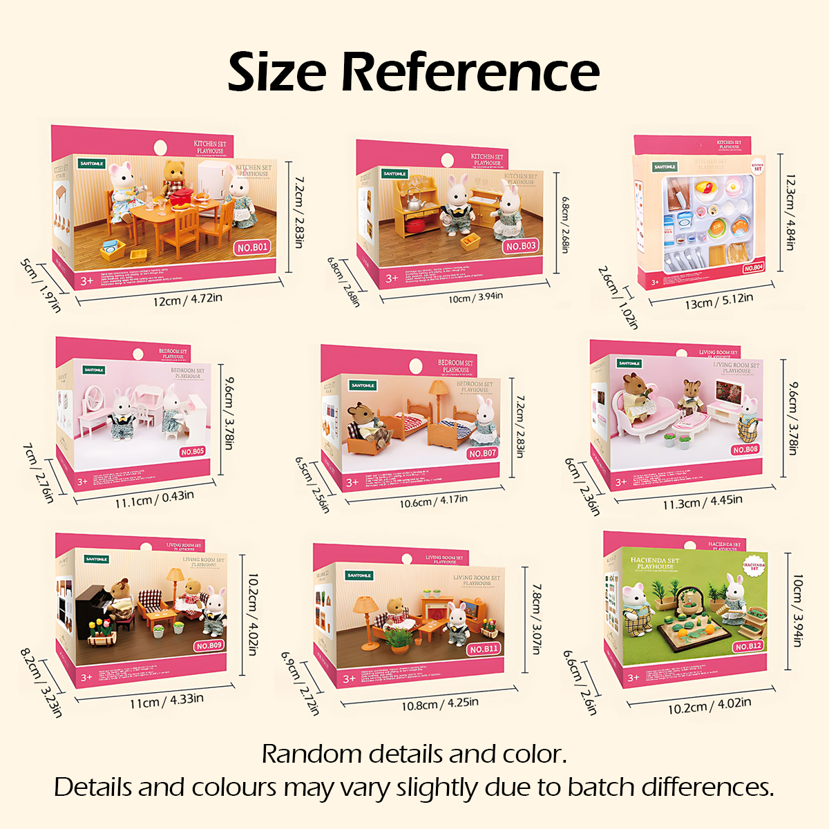 Miniature Furniture 1:12 Dollh - огляд і ціна Miniature Terrain Set