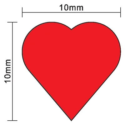 100Pcs 10mm*5mm Red Heart Shap - огляд і ціна Board Game Bang