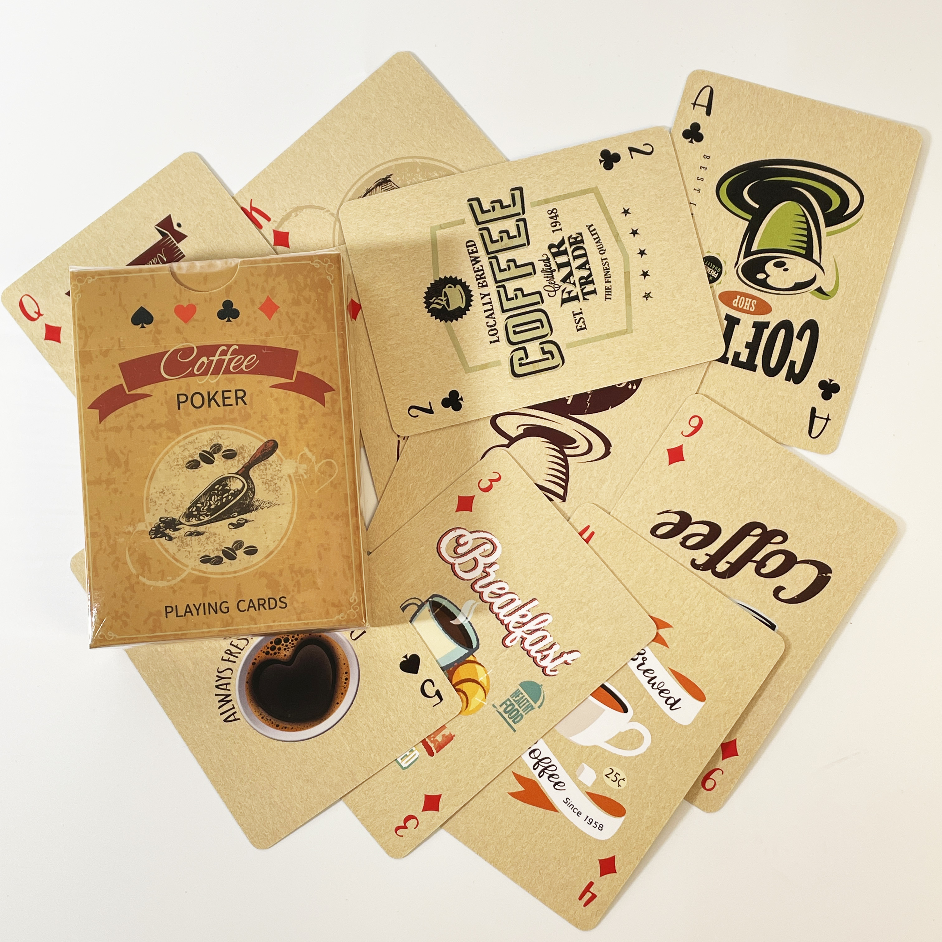 1Set Vintage Coffee bean Playi - огляд і ціна Board Game Print
